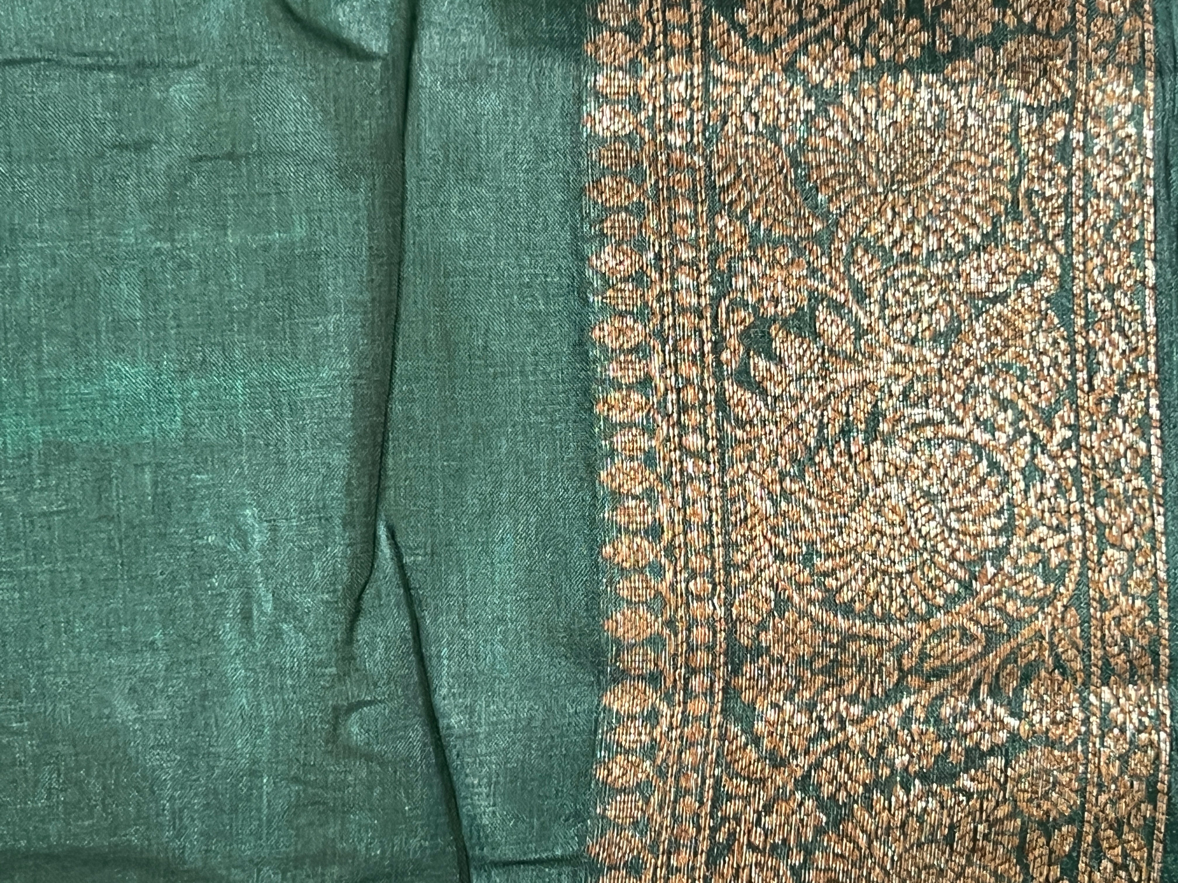 Buta Woven Pattern Banarasi Tussar Saree | ZSS122