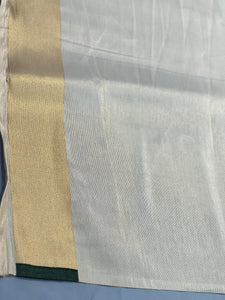 Tissue Weaving Check patterned Semi Silk Saree | HT226