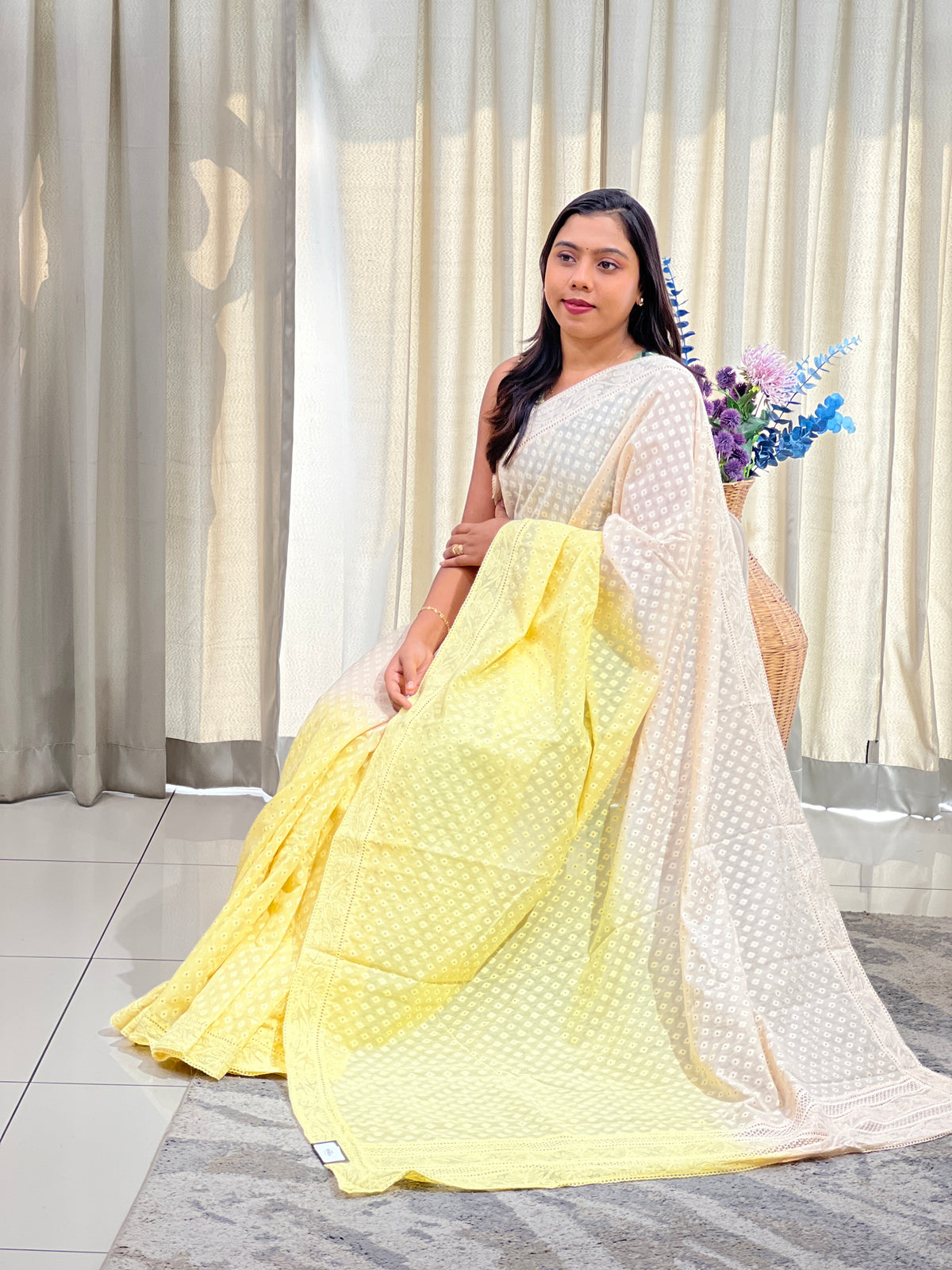Jacquard Weaved Mul Chanderi Saree | MM726