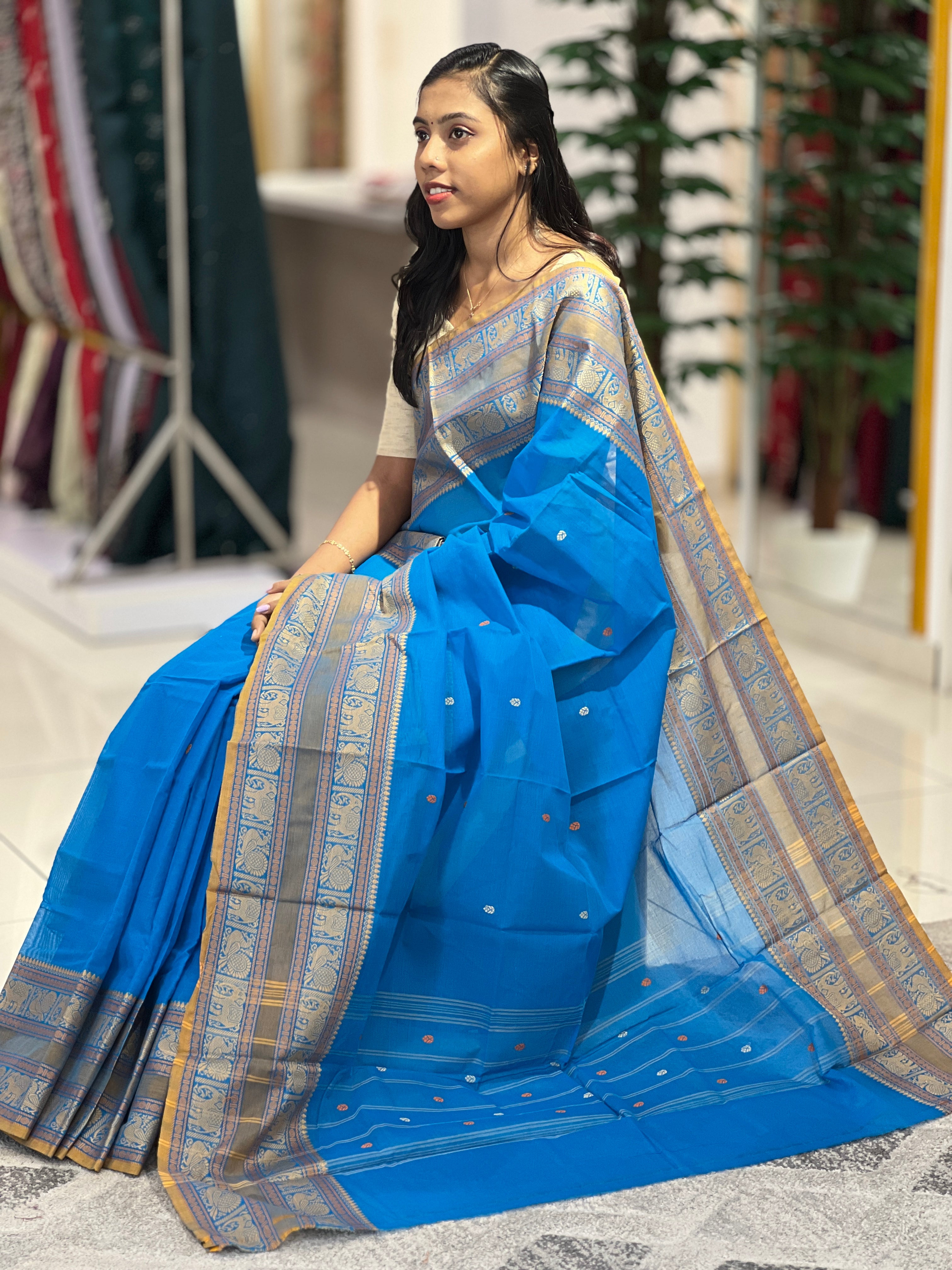 Traditional Kanchi-Cotton Saree | SN439