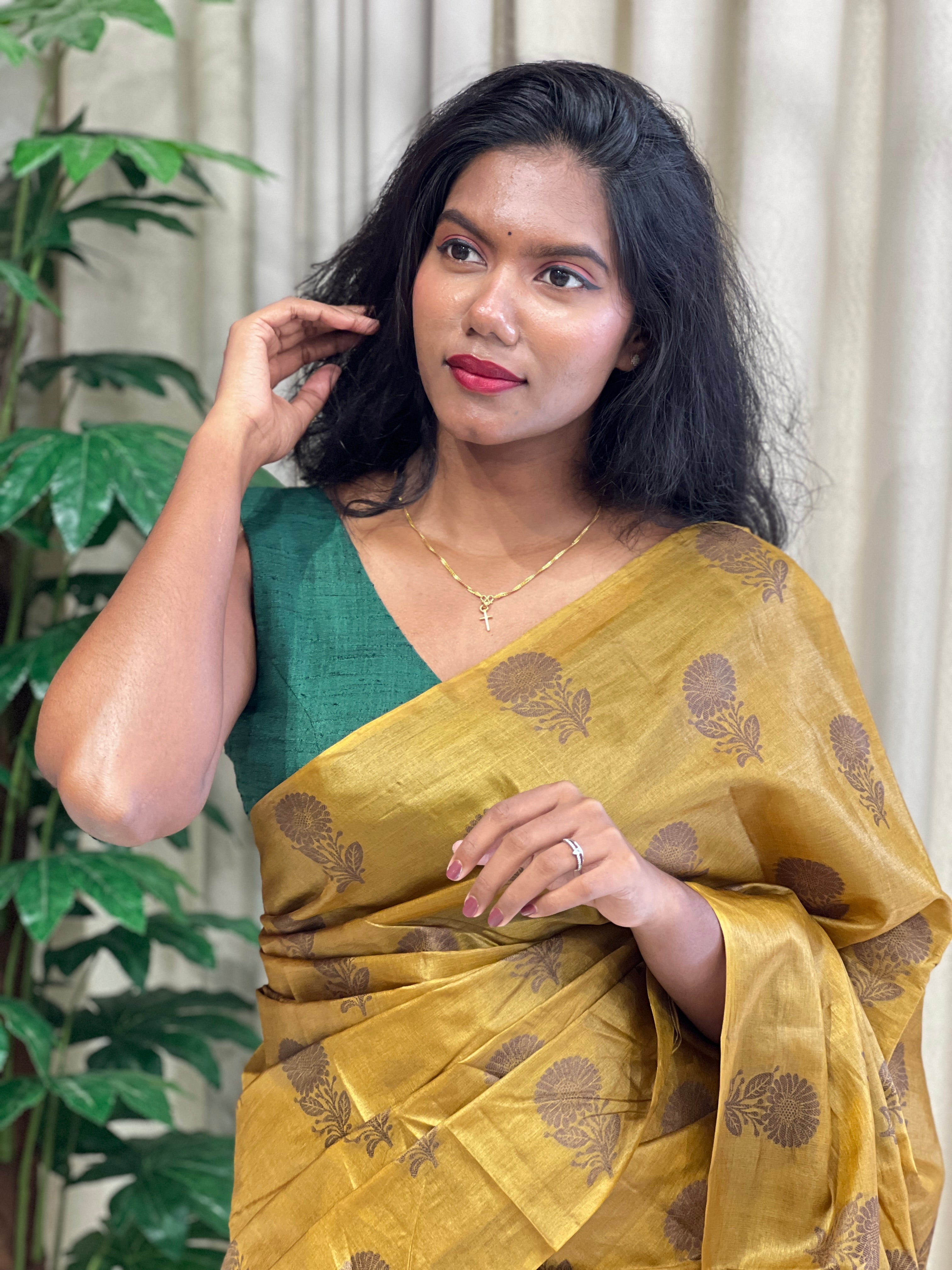 Thread Weaving Tussar Saree | YNG684