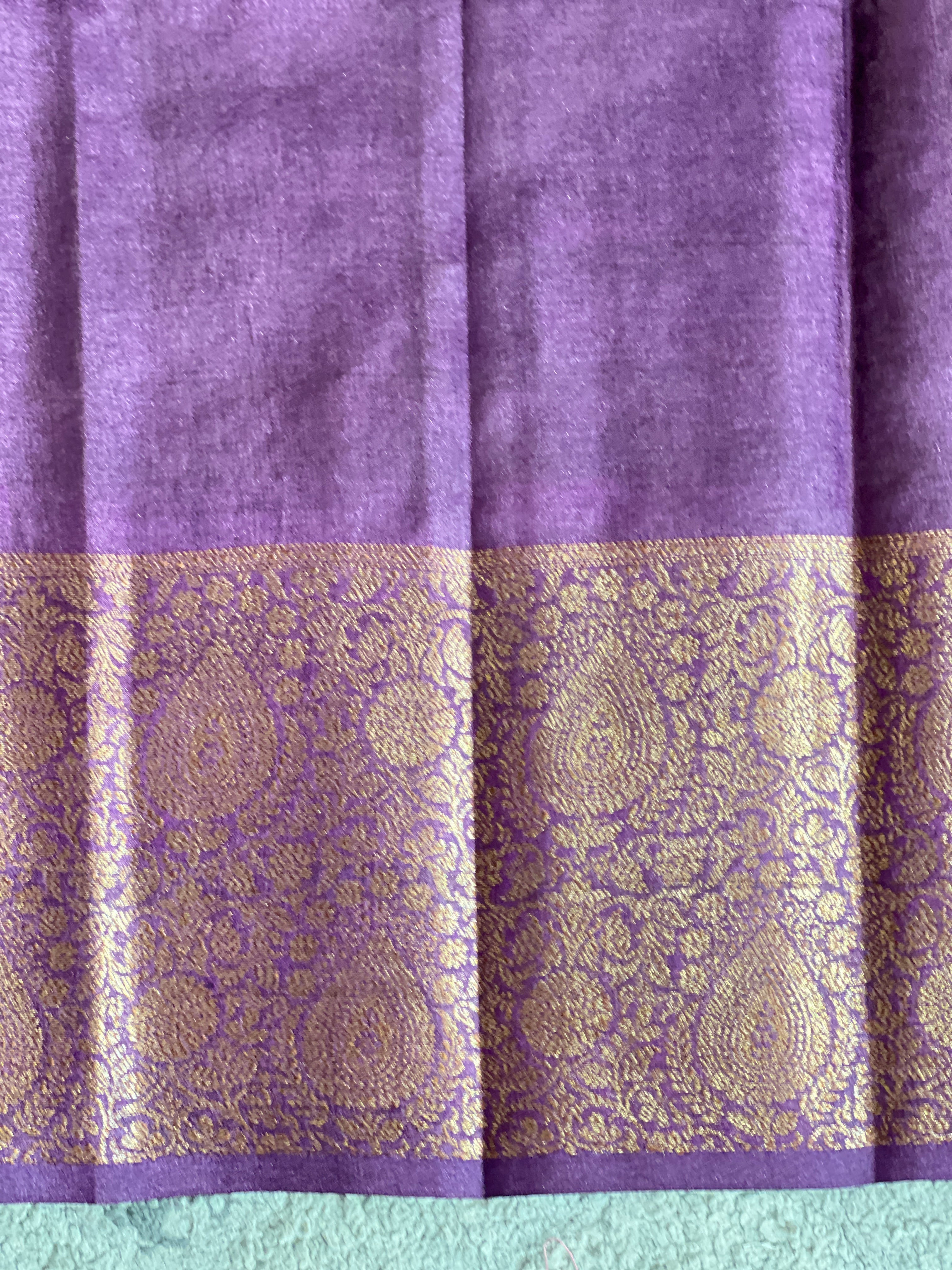 Banarasi Woven Buta Pattern Tussar Saree | GA108