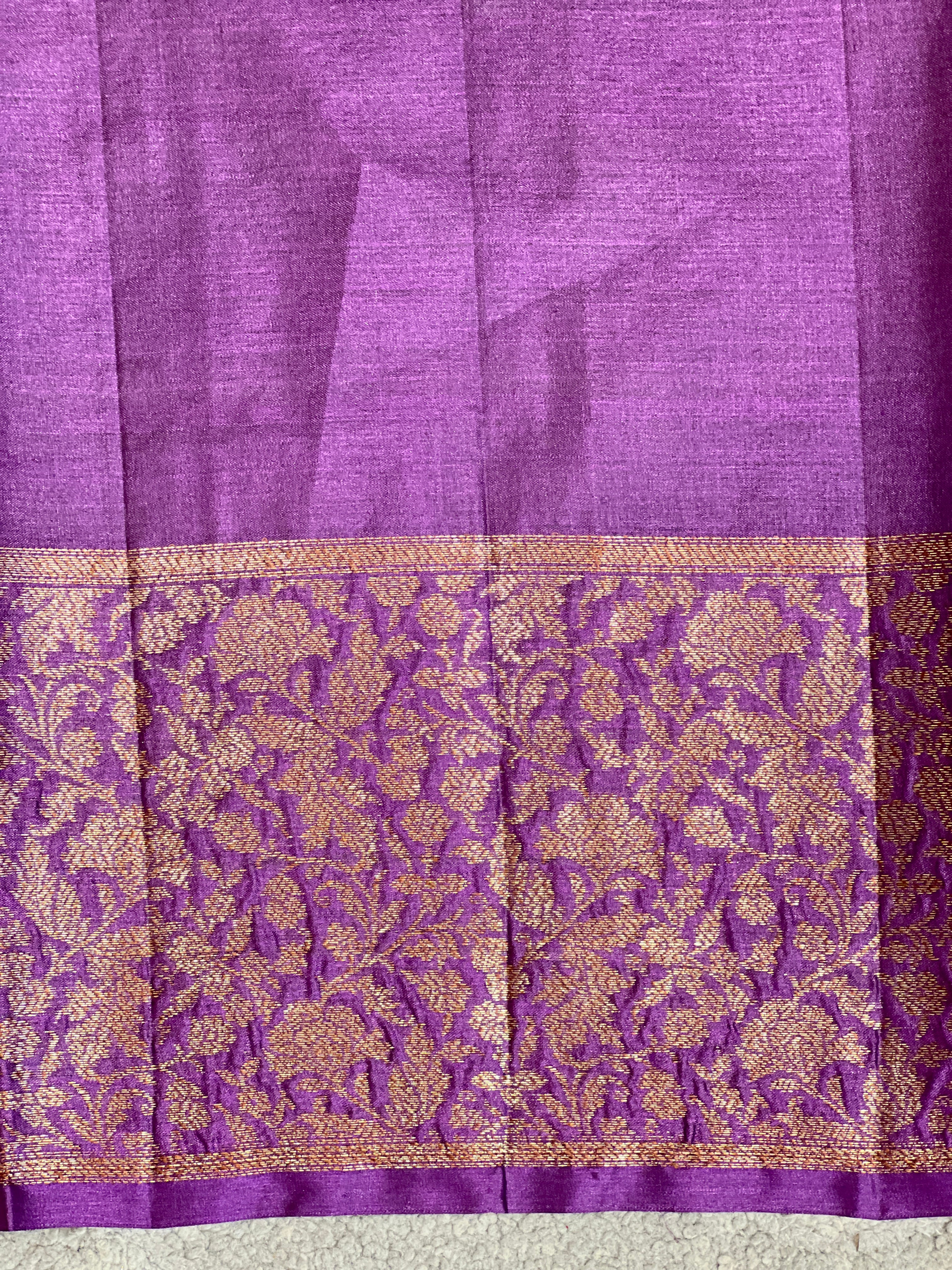 Banarasi Woven Buta Pattern Tussar Saree | GA110