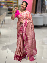 Zari Weaved Floral Patterned Banarasi Silk Saree | NN375