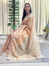Floral Machine Embroidered Crushed Organza Saree | BLD1101