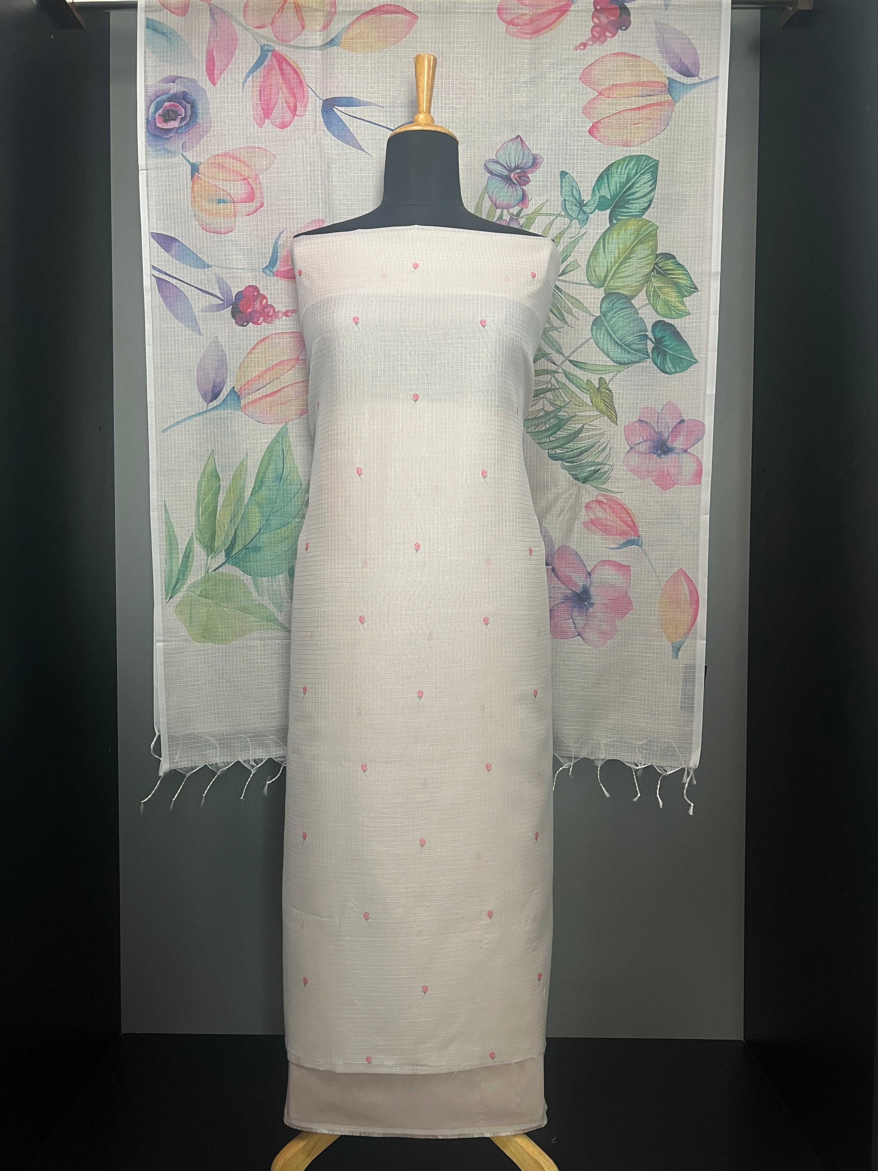 Floral Digital Printed Silky Kota Salwar Set | MR247