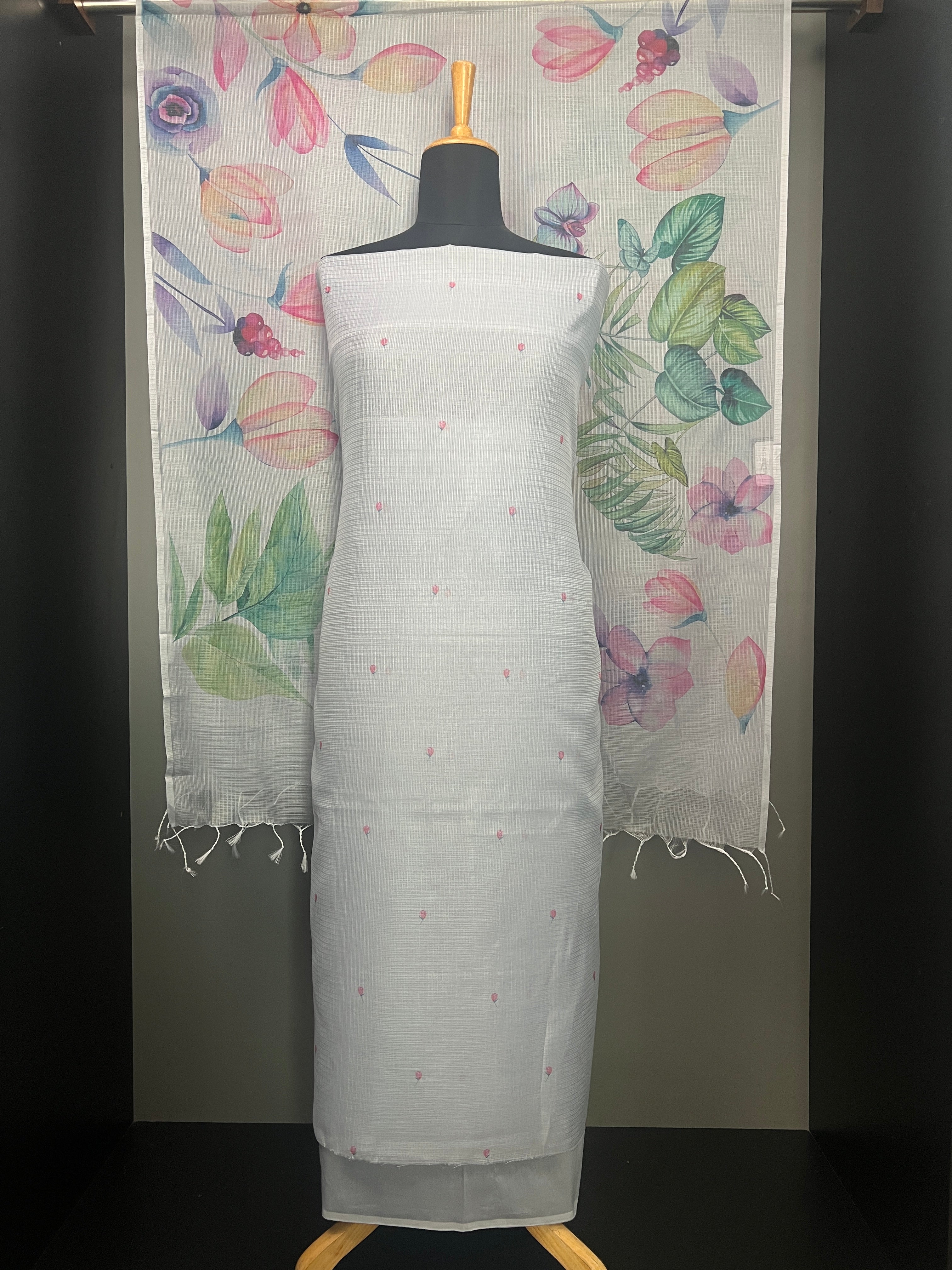 Floral Digital Printed Silky Kota Salwar Set | MR246