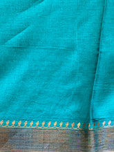 Kalamkari & Stripe Print Detailed Tussar Saree | ACT1619