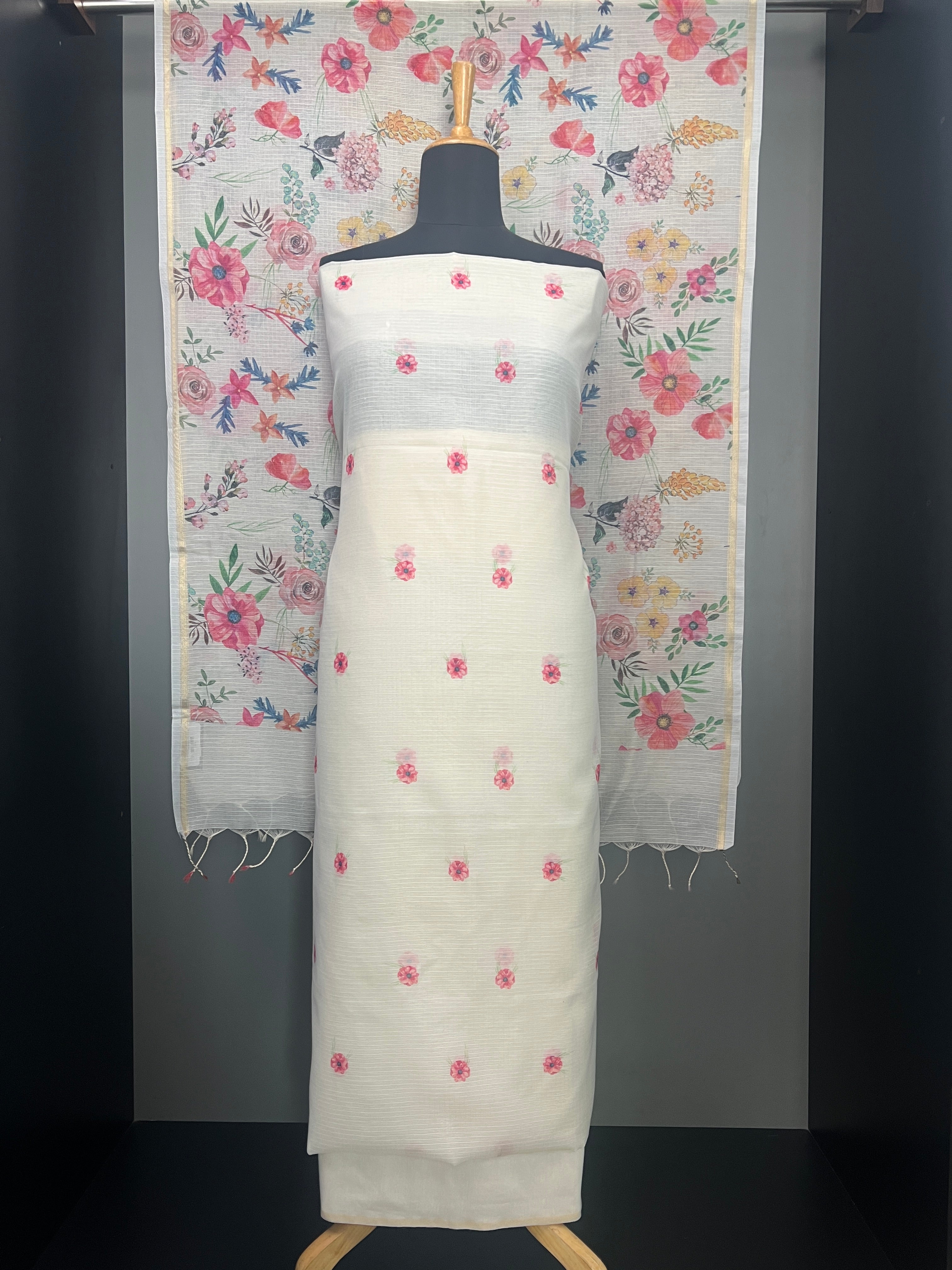 Floral Digital Printed Silky Kota Salwar Set | MR392