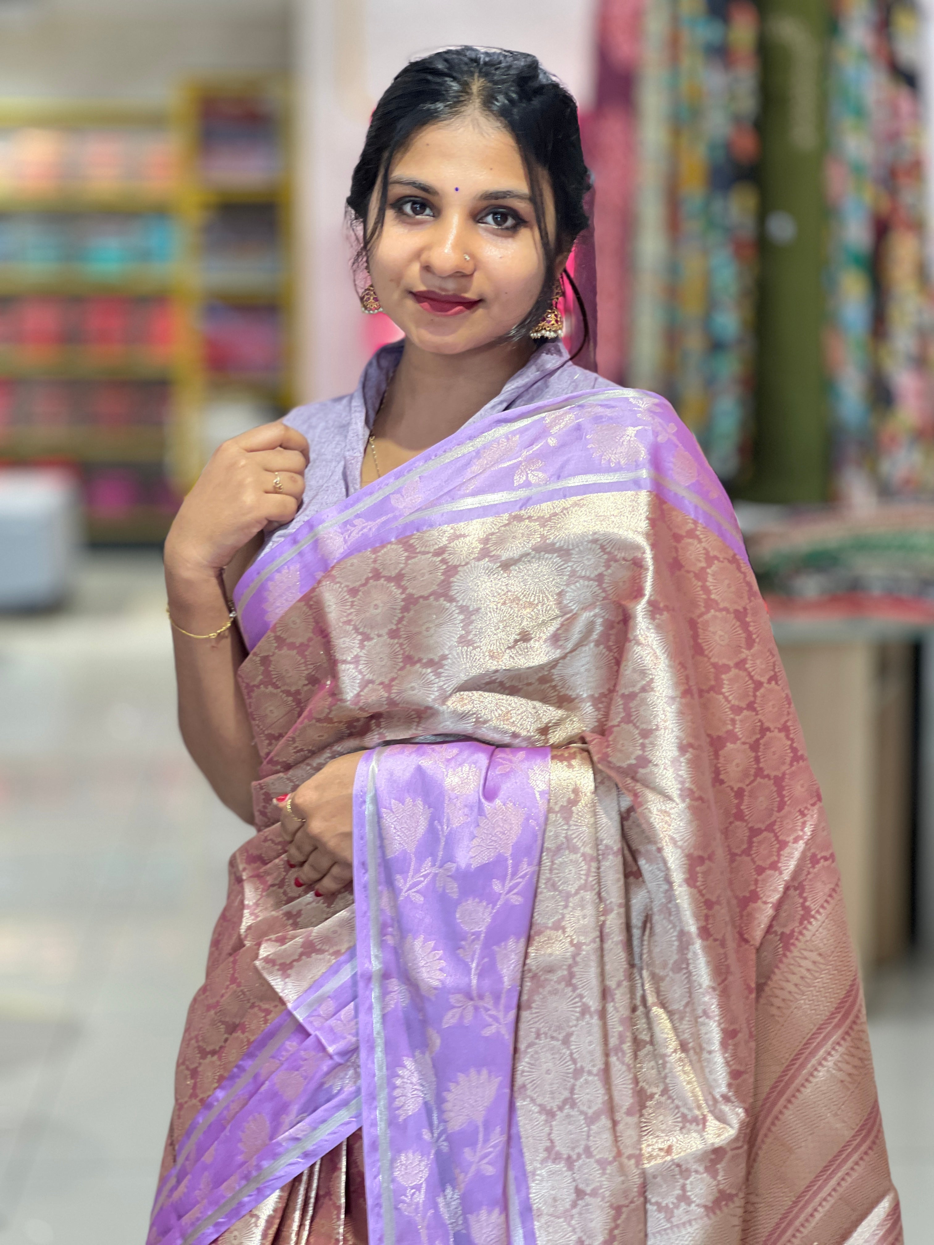 Banarasi Weaved Semi Silk Saree | NN302