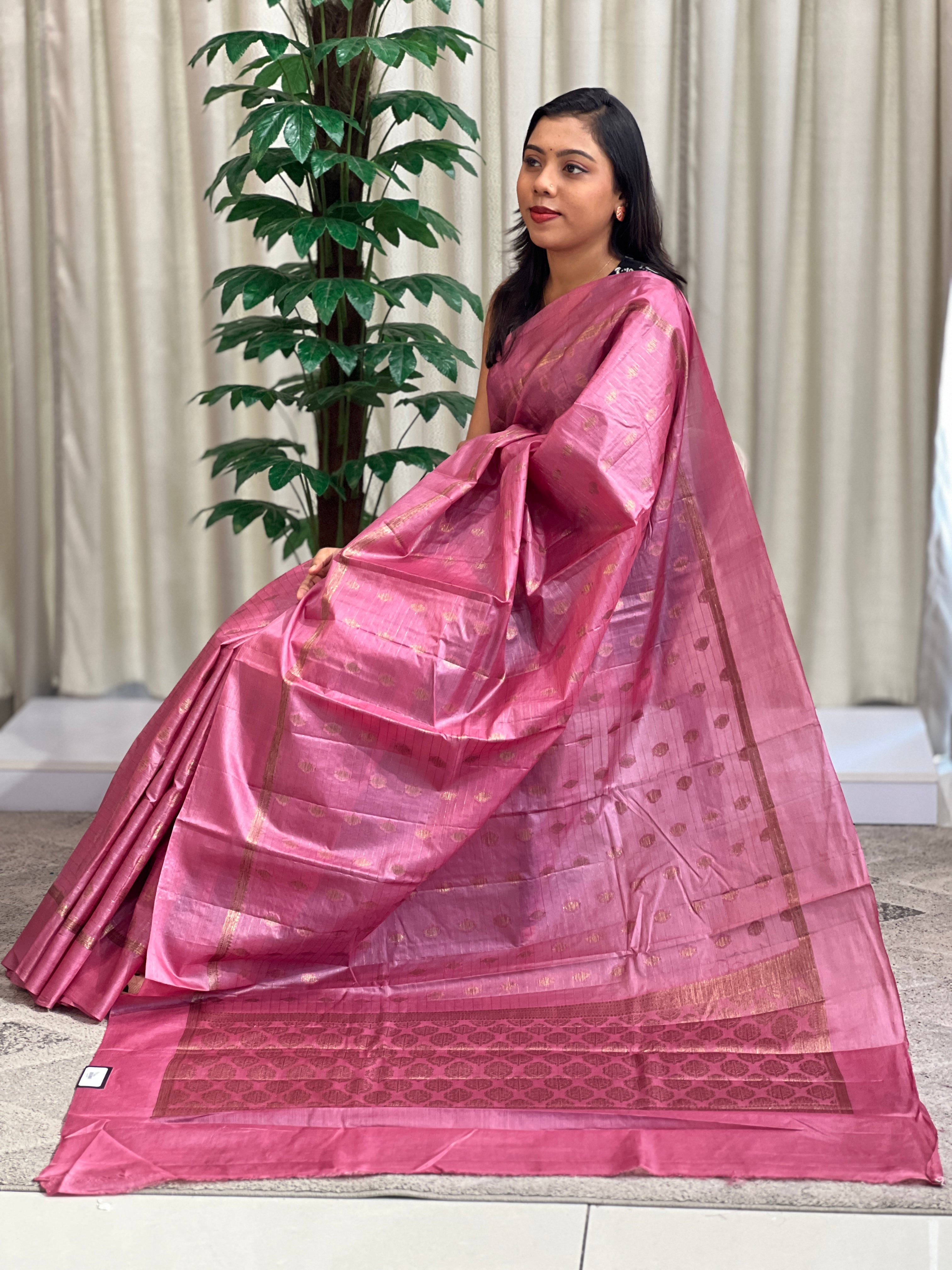 Buta Pattern Tussar Saree | GA120