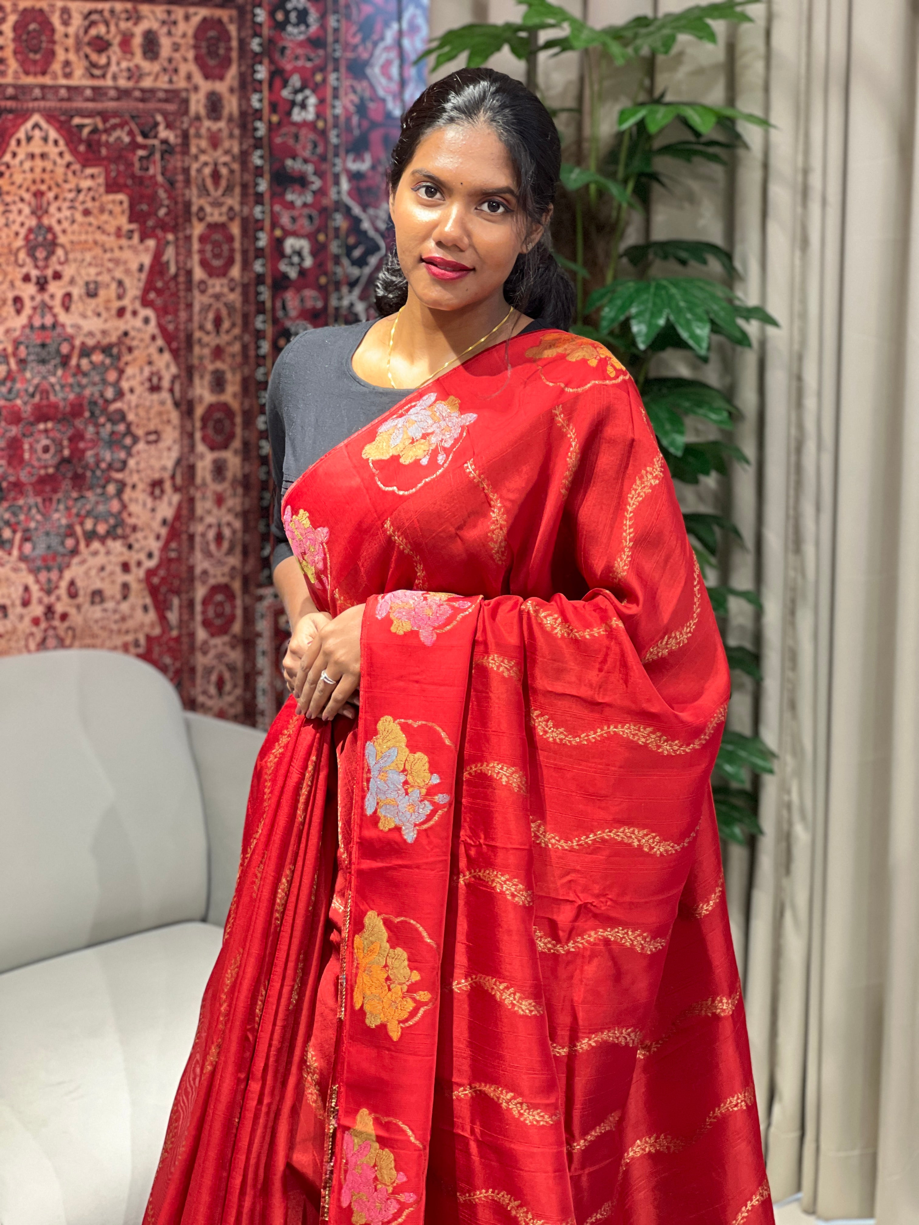 Meenakari patterned Banarasi Saree | YNG664