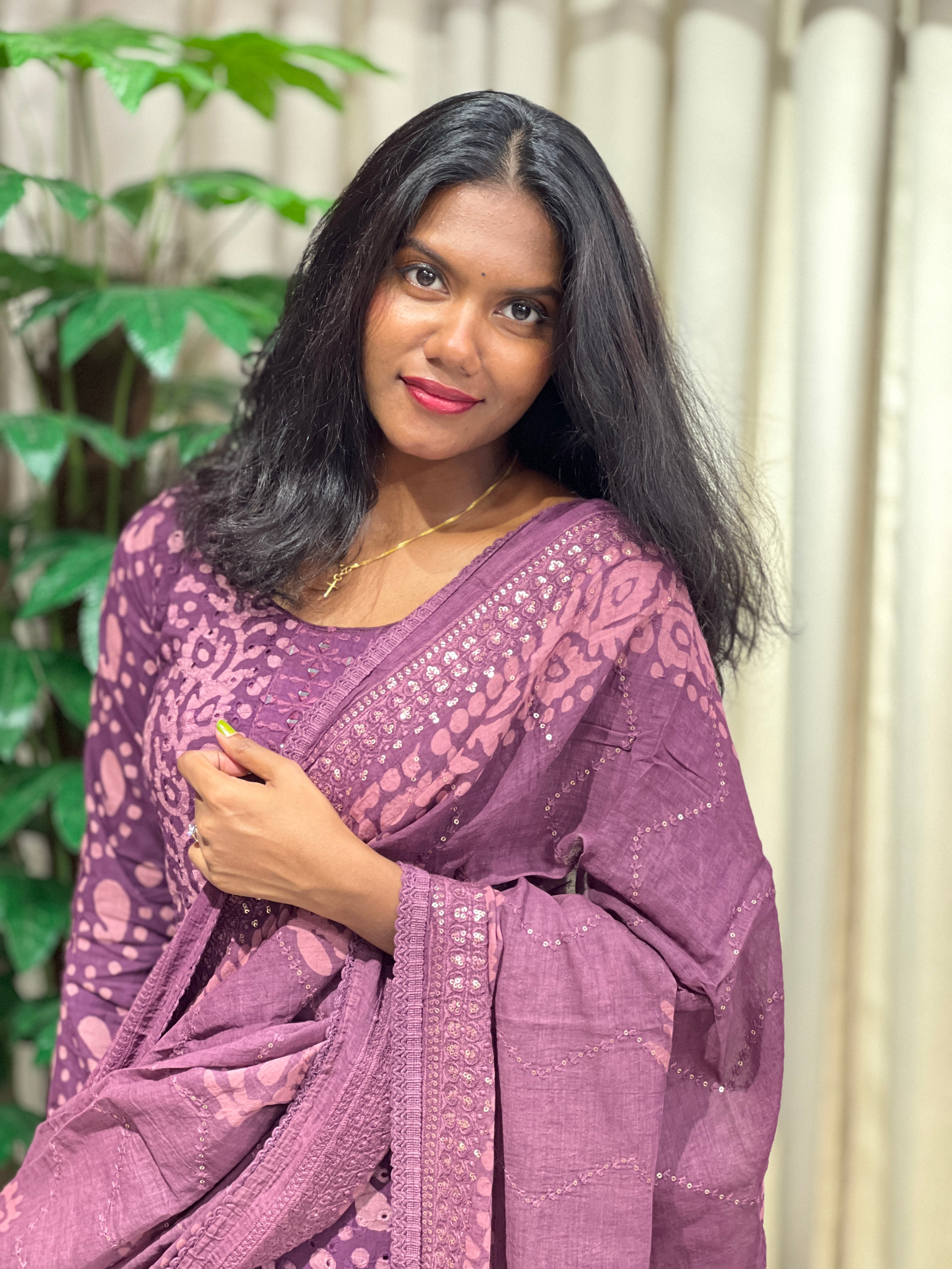 Batik Printed Cotton Kurta Set | SLM149