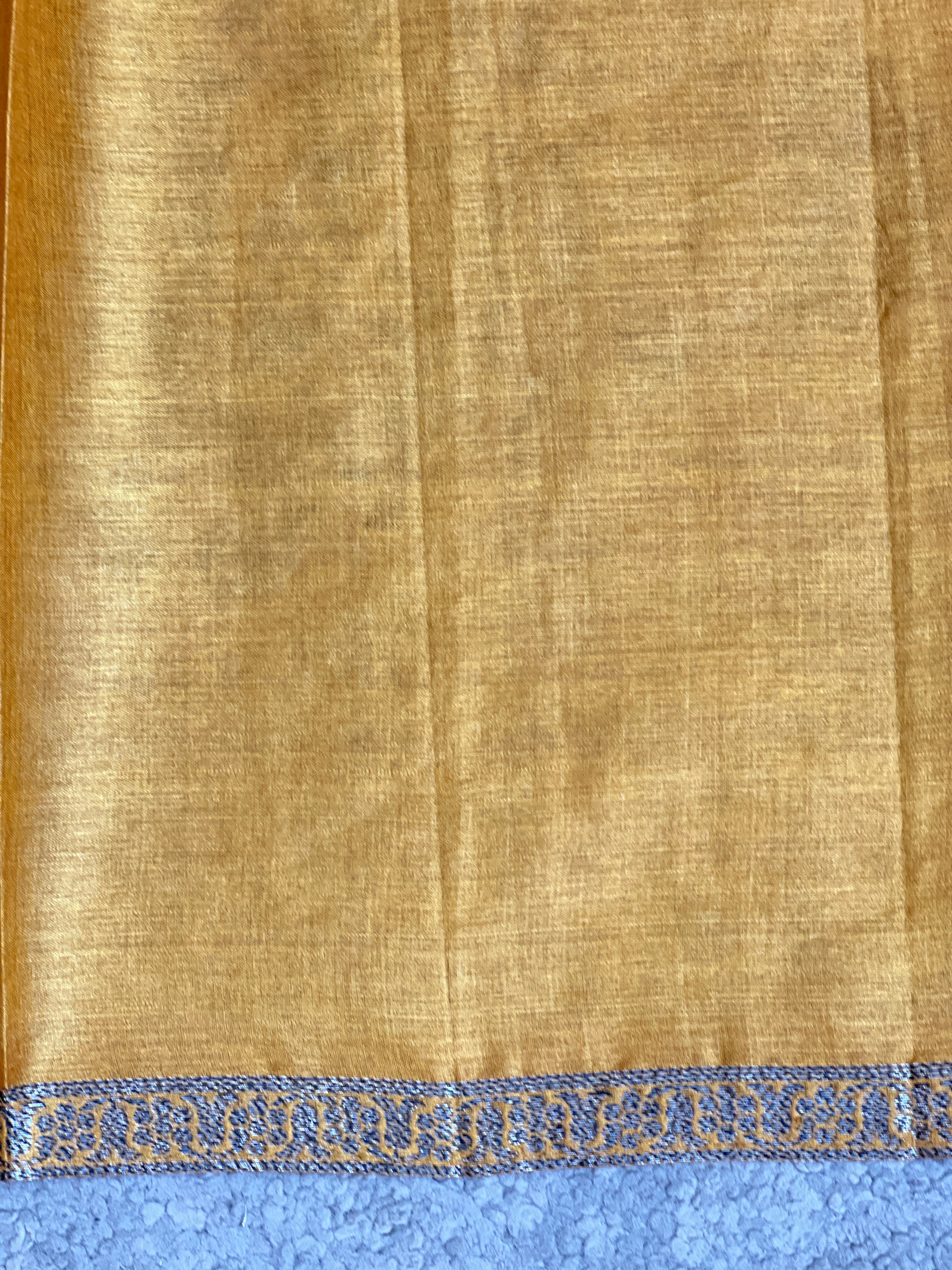 Tie & Dye Pattern Tussar Saree | GA124