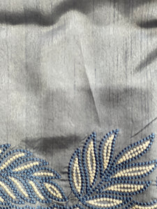 Point Embroidery Detailed Semi Silk Saree | BLD1080