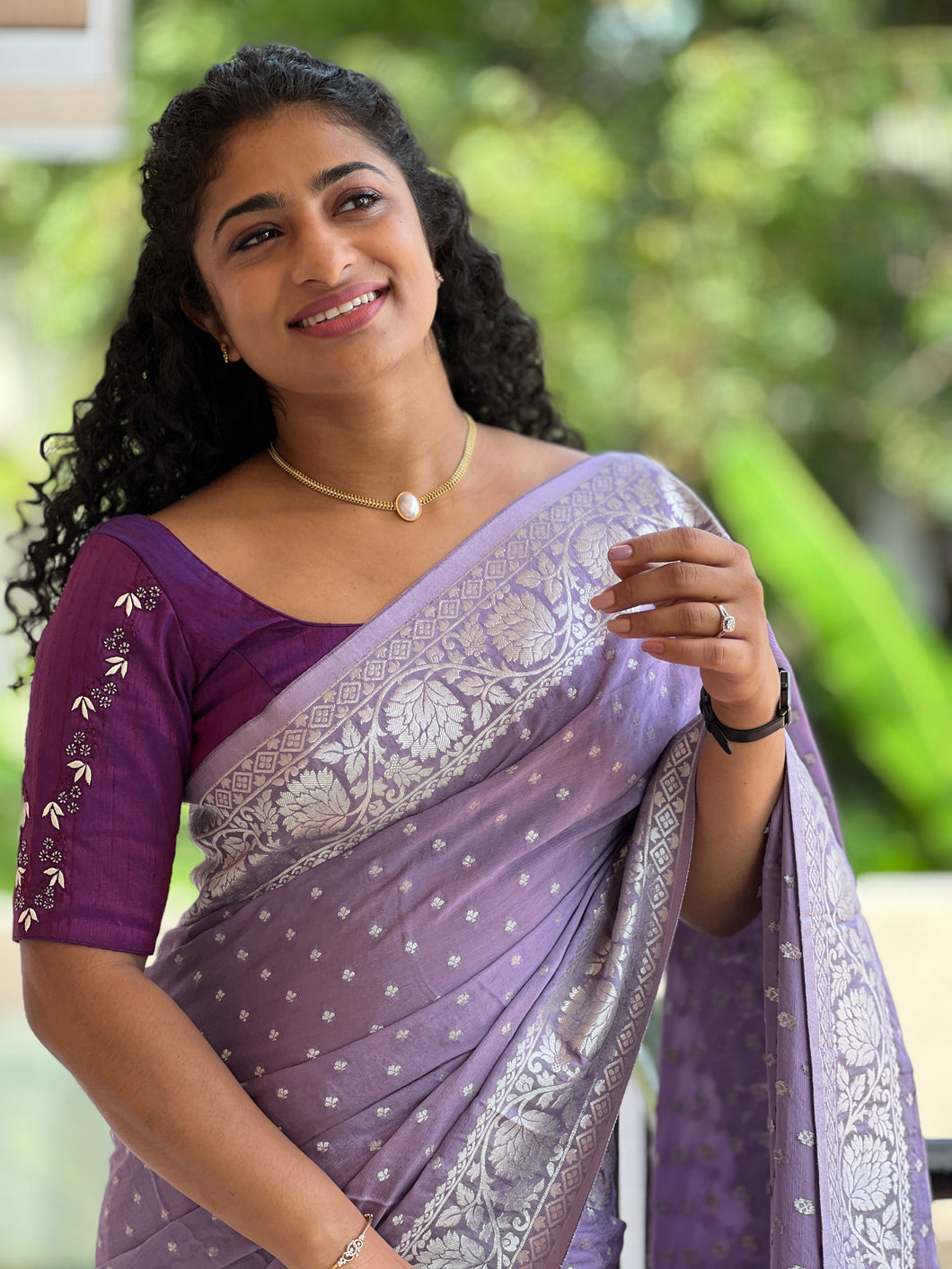 Banarasi Weaving Georgette Saree | YNG347