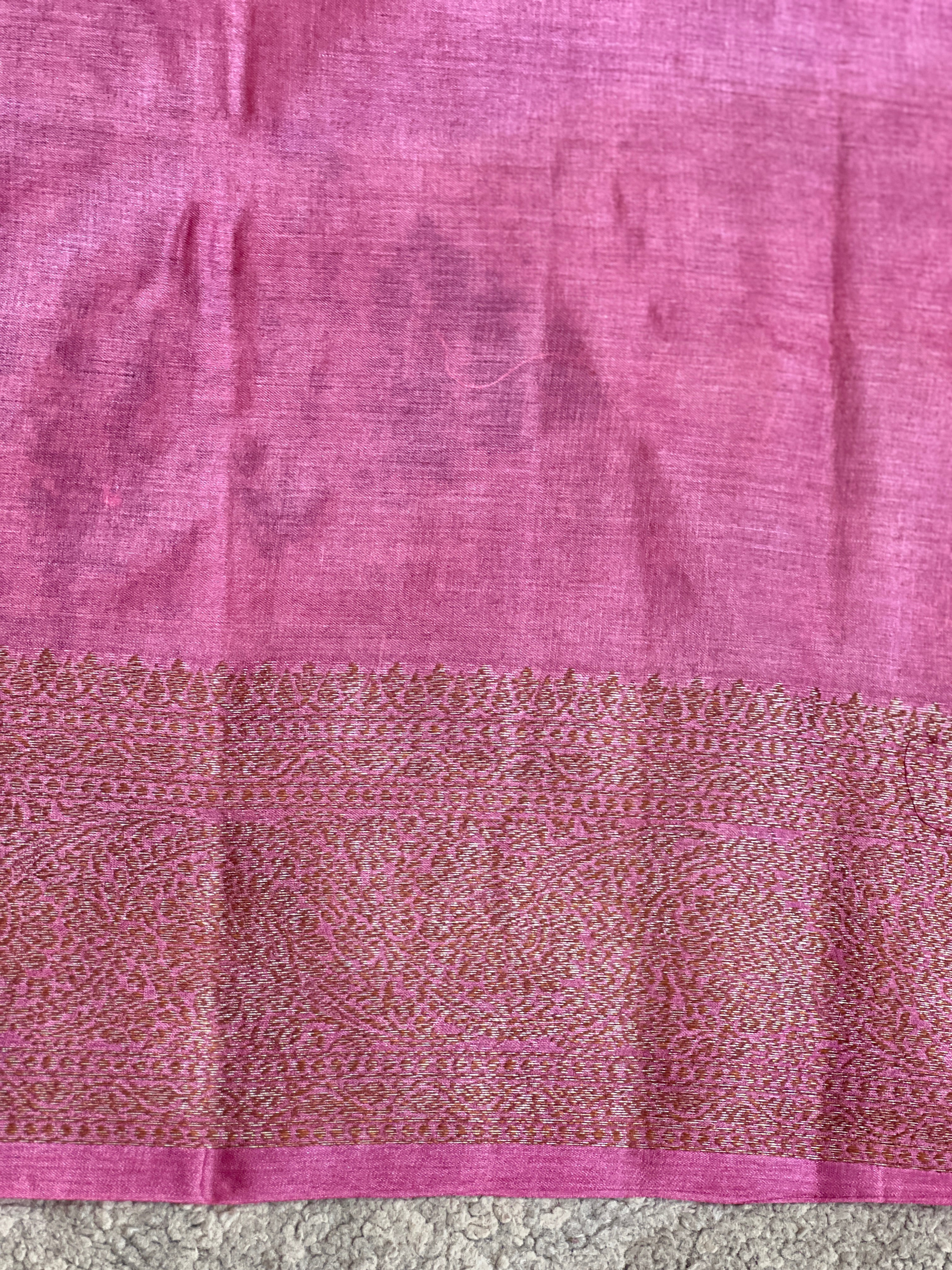 Zari Woven Border Tussar Saree | ZSS139