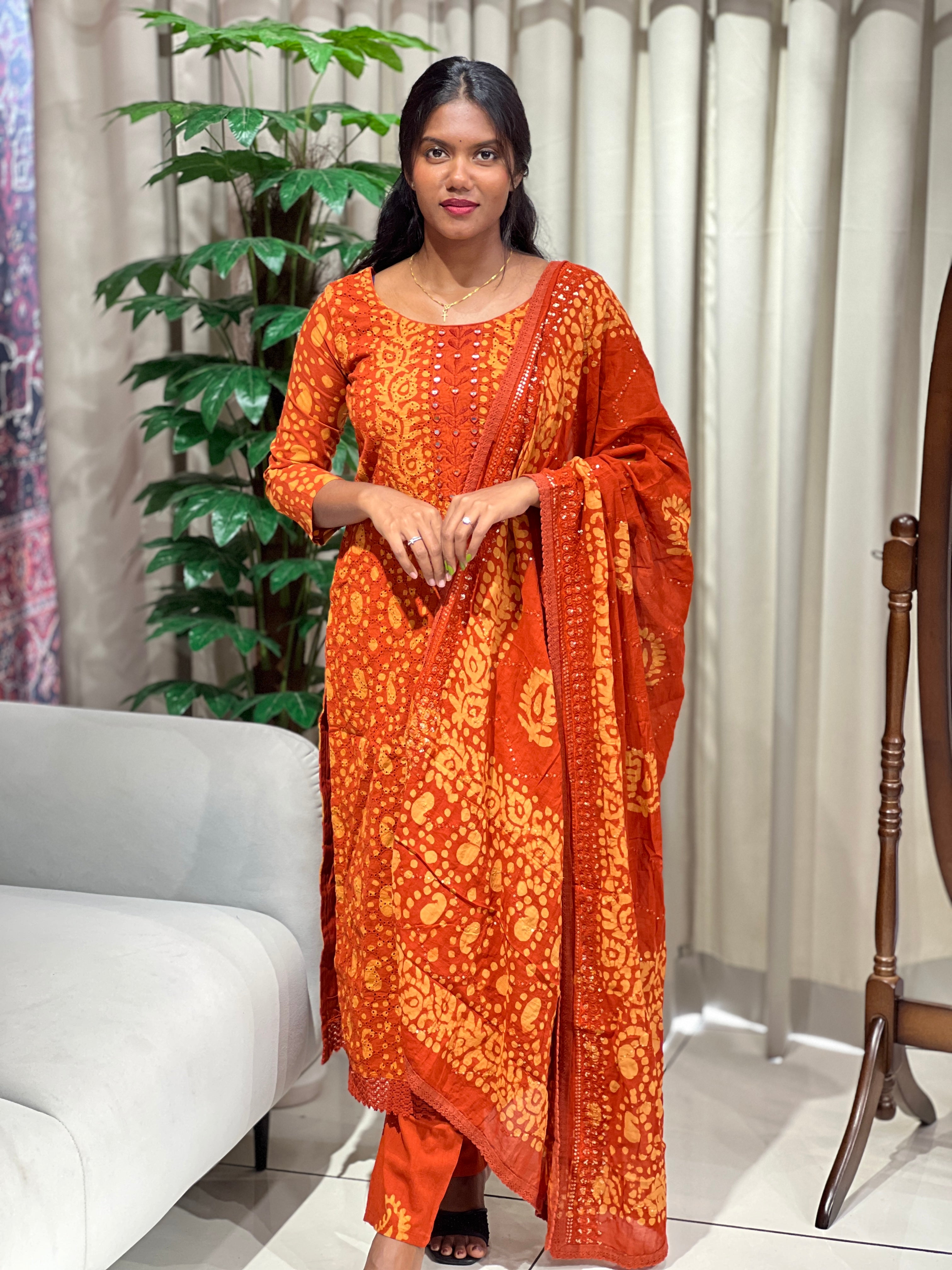 Batik Printed Cotton Kurta Set | SLM150