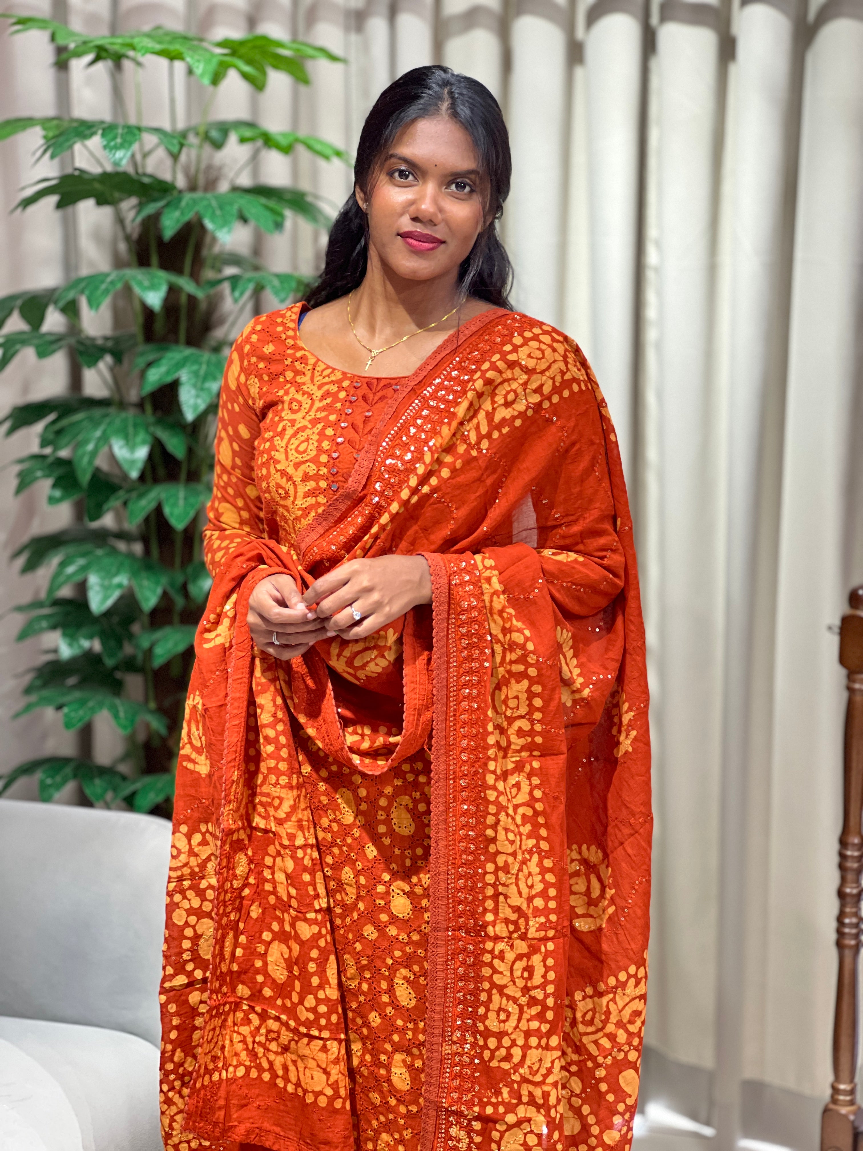 Batik Printed Cotton Kurta Set | SLM150