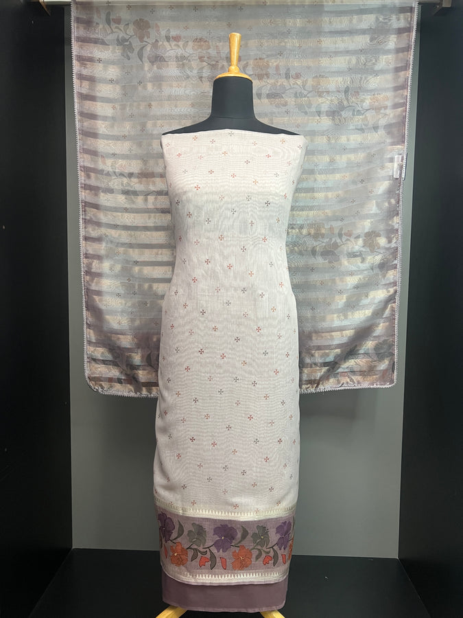 Digital Print  Chanderi Salwar Set  | SUN596