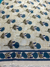 Block Print Detailed Soft Cotton Saree | SFA119