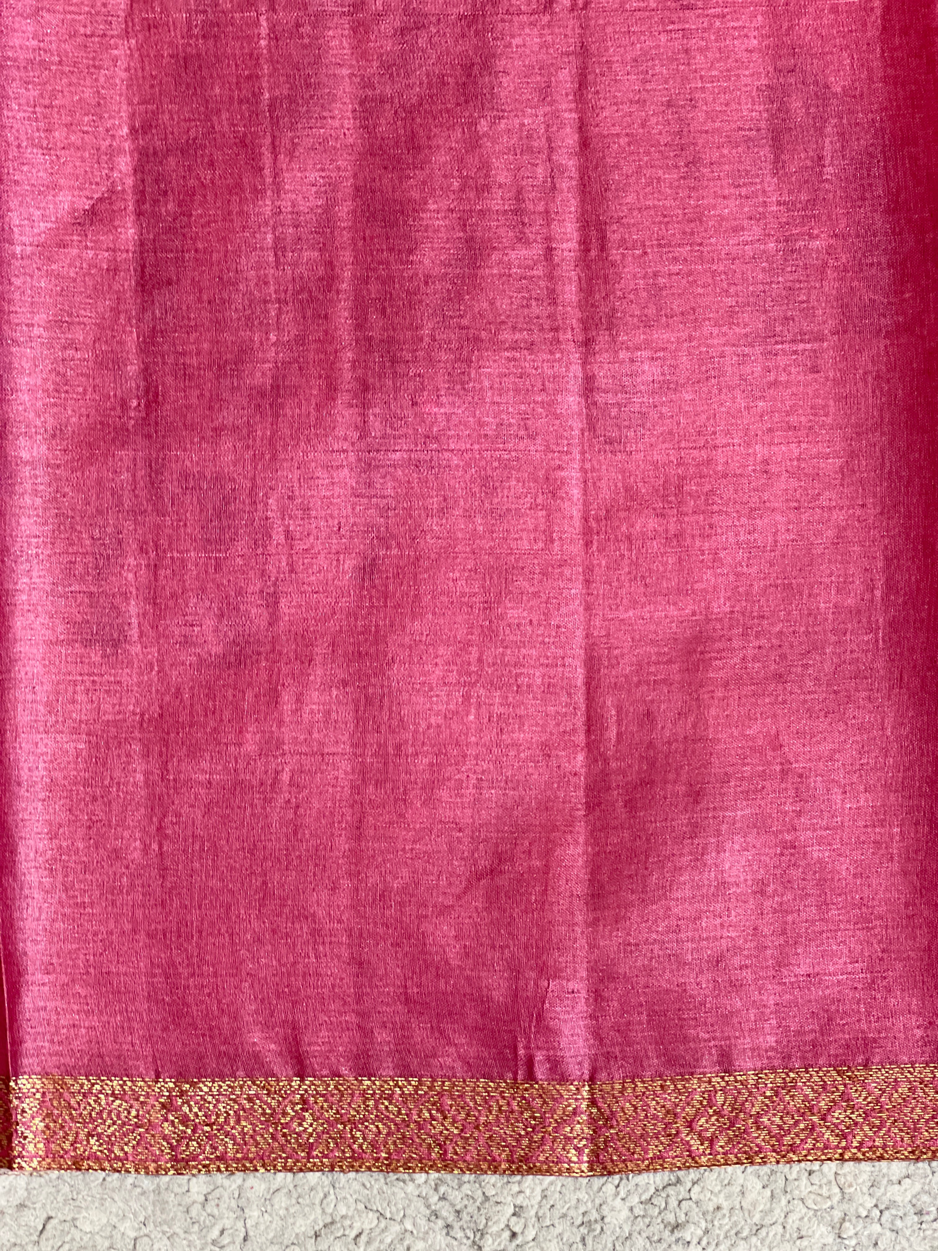 Buta Woven Pattern Tussar Saree | GA103