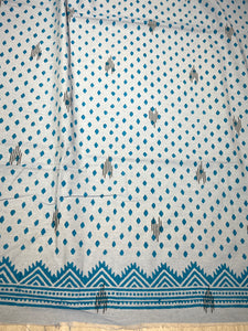 Block Printed Cotton Saree | SFA121