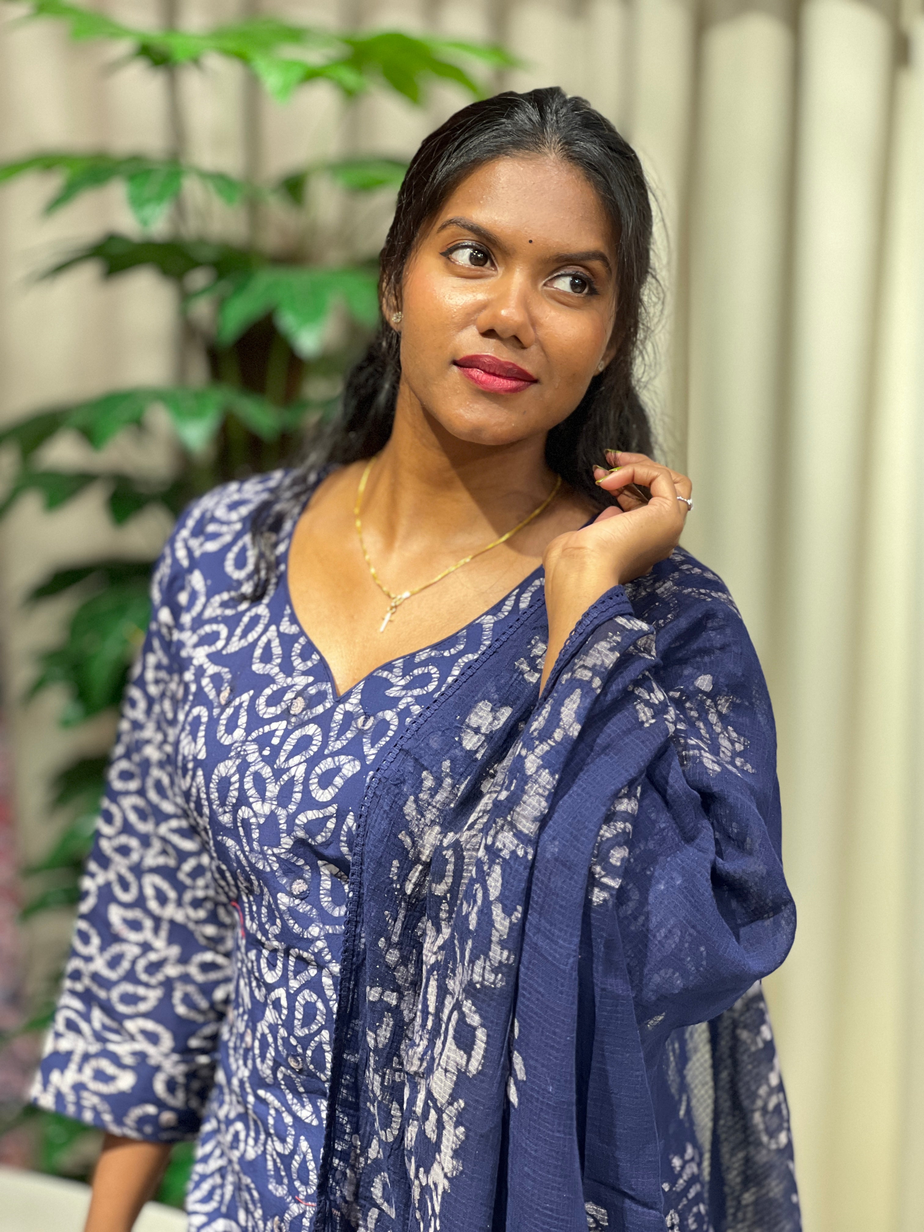 Batik Printed Cotton Kurta Set | SLM155