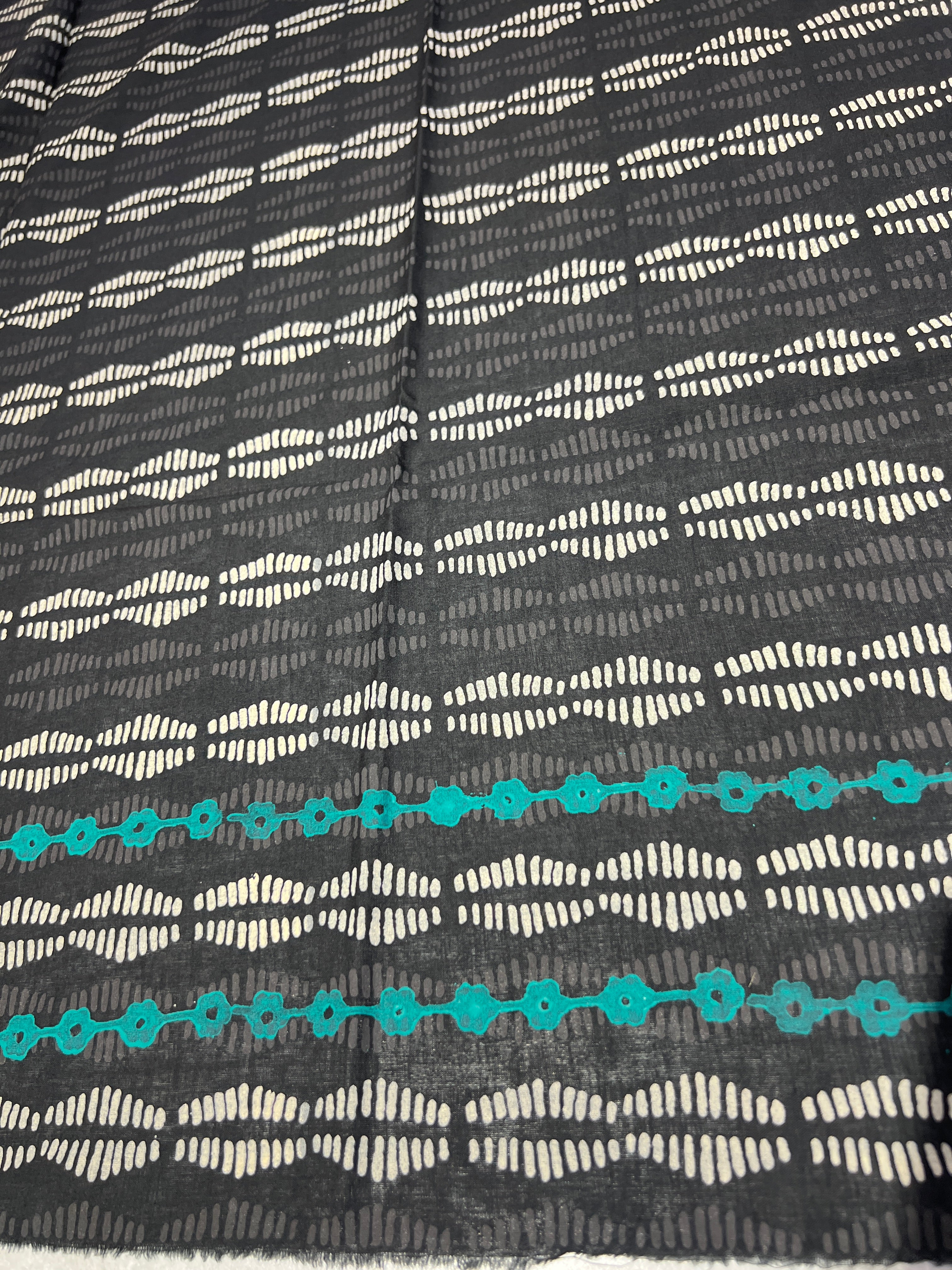 Block Printed Cotton Saree | SFA116