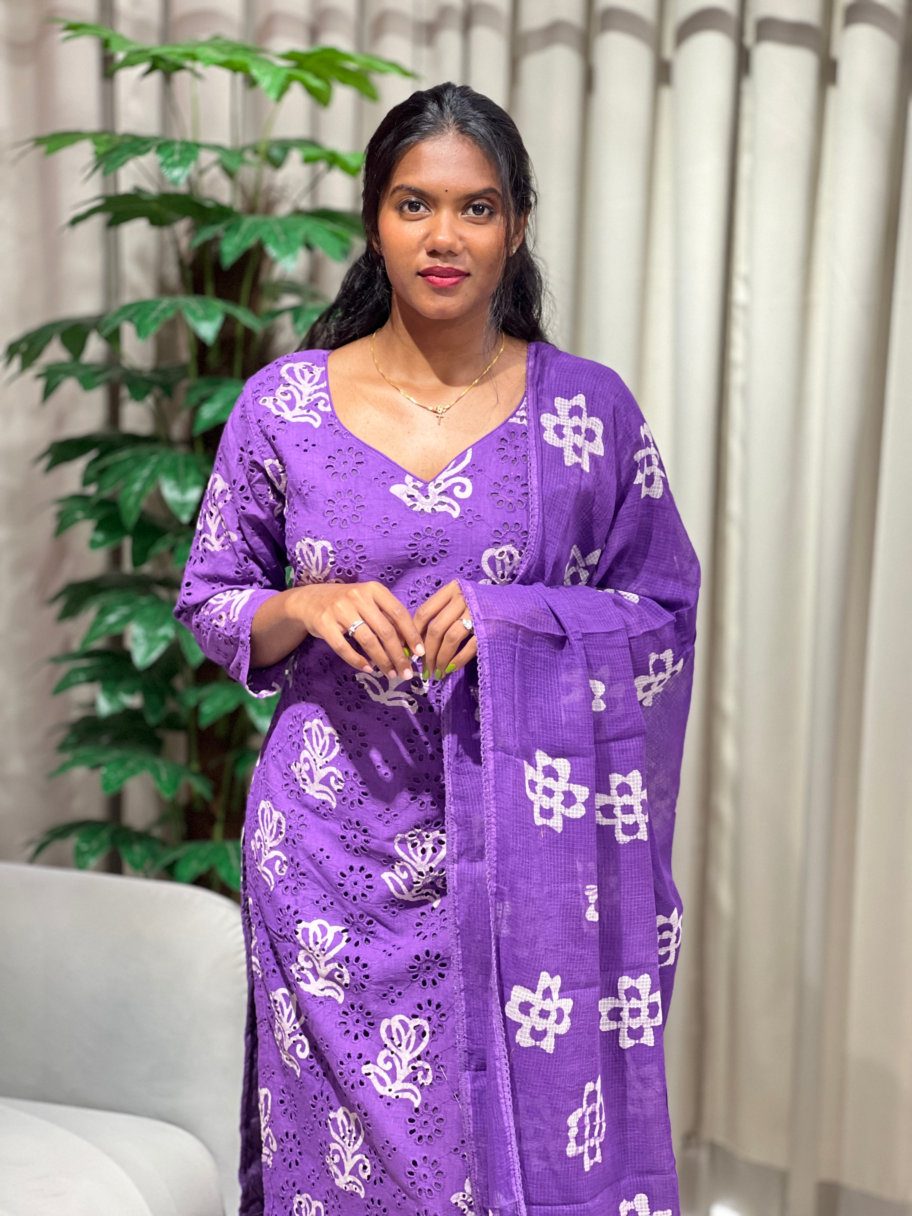 Batik Printed Cotton Kurta Set | SLM146