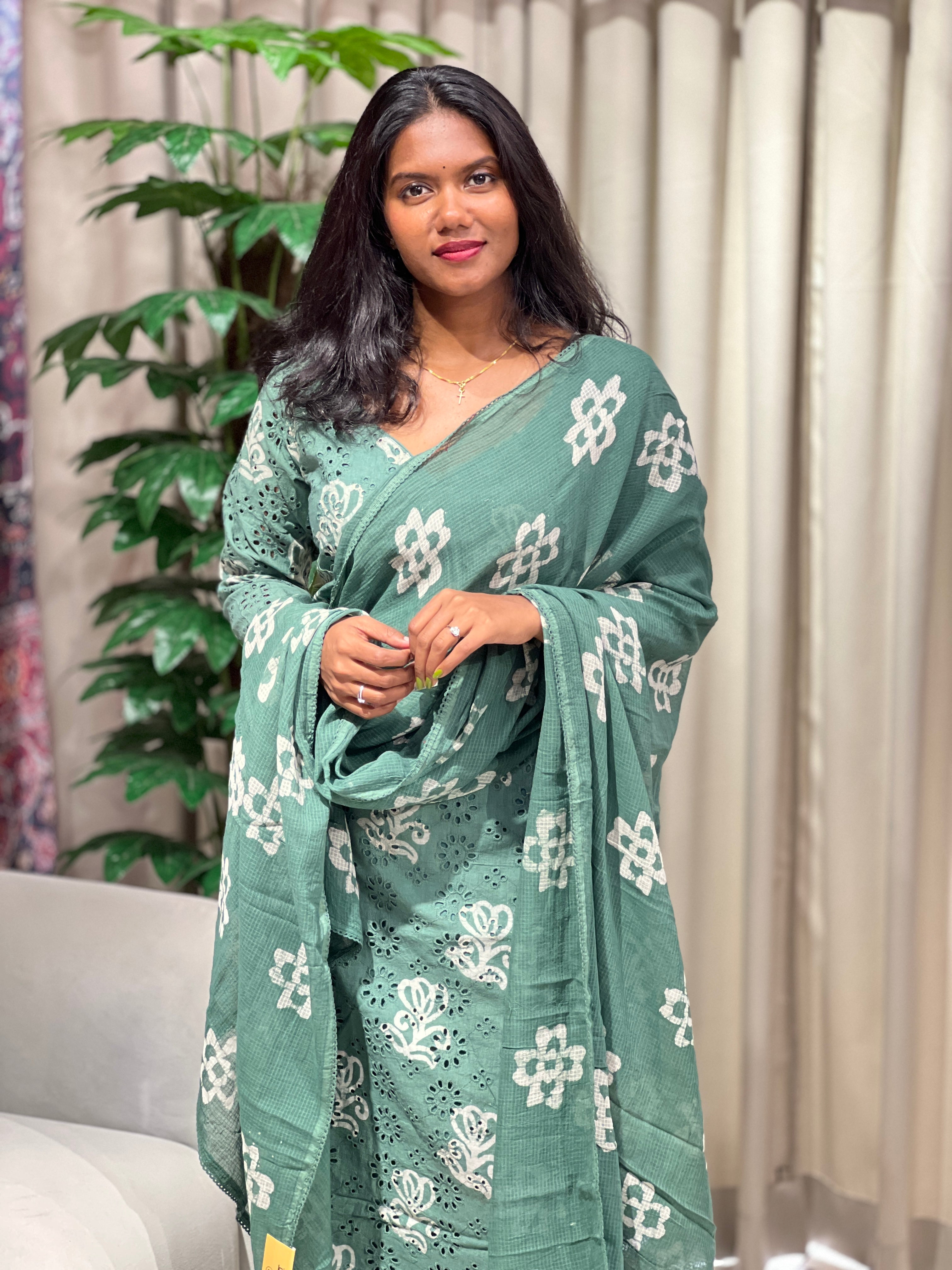 Batik Printed Cotton Kurta Set | SLM147