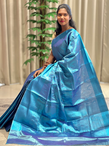 Embossed Weaving Patterned Semi Silk Saree | NN301