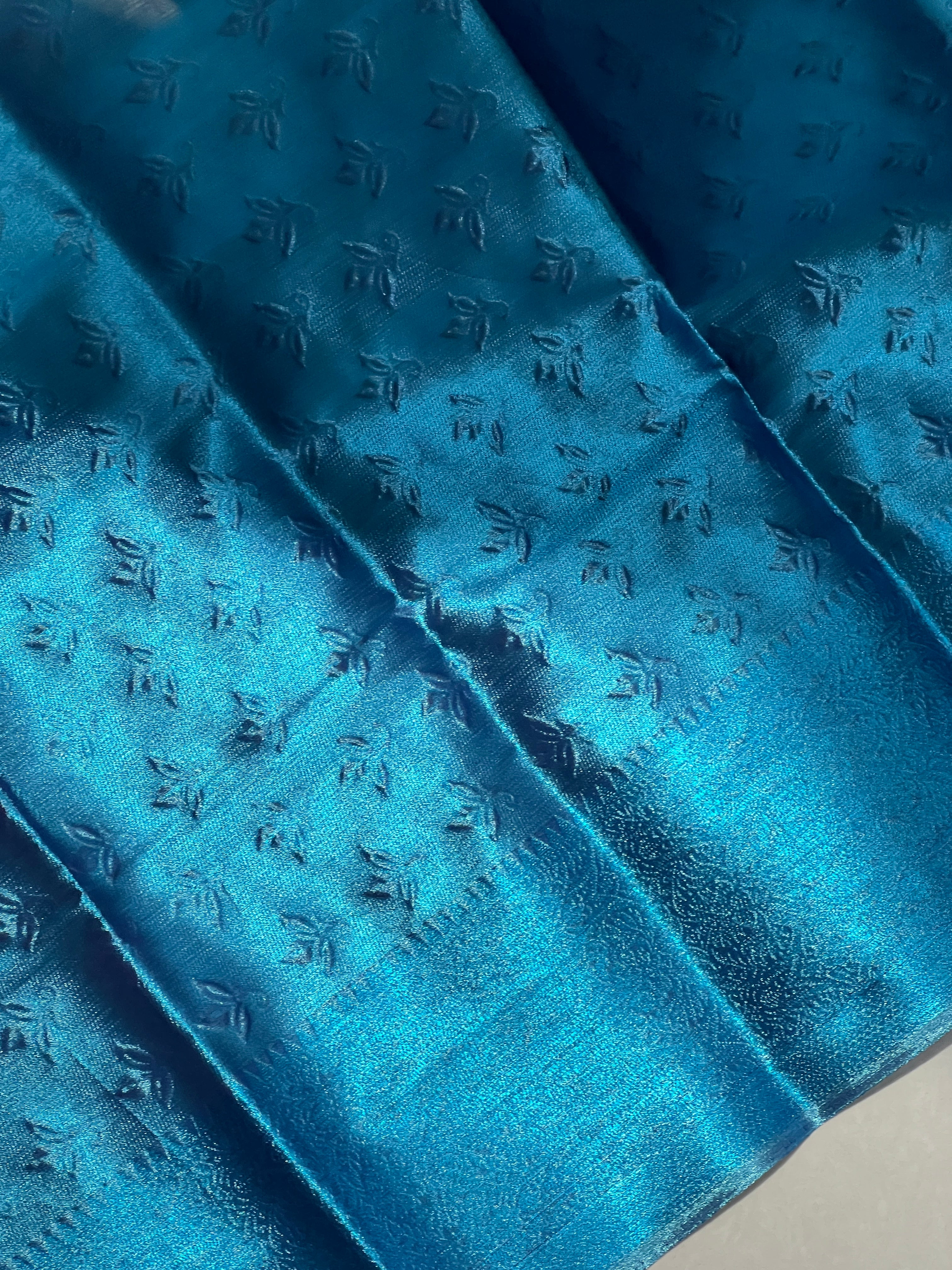 Embossed Weaving Patterned Semi Silk Saree | NN301