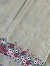 Floral Embroidery Border Tussar Saree | RGD333