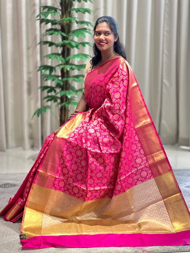 Banarasi Weaving Patterned Semi Silk Saree | KSS106
