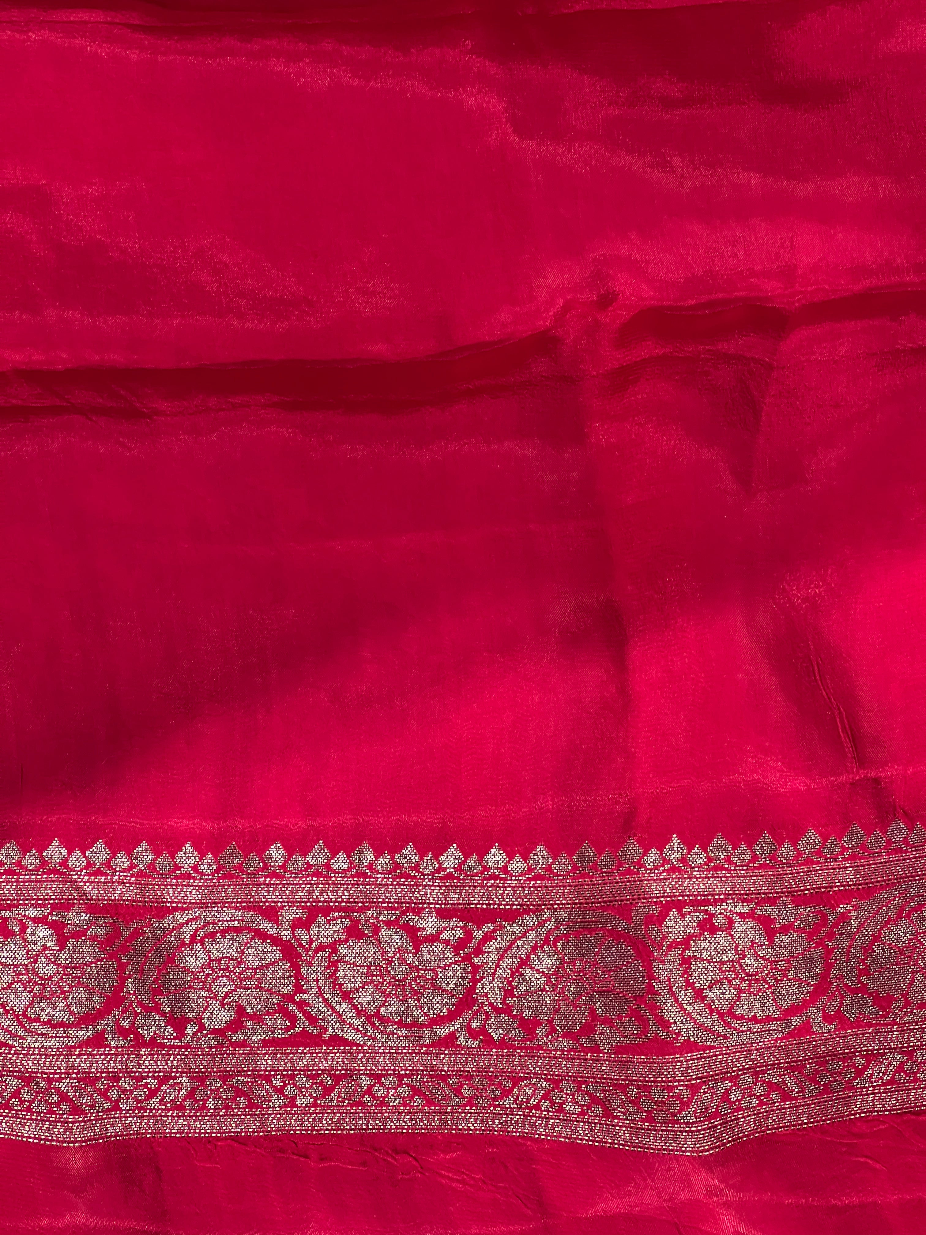 Thread And Zari Woven Georgette Banarasi Saree | YNG703