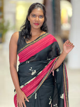 Pichwai Inspired Print Detailed Silk Chanderi Saree | RGD597