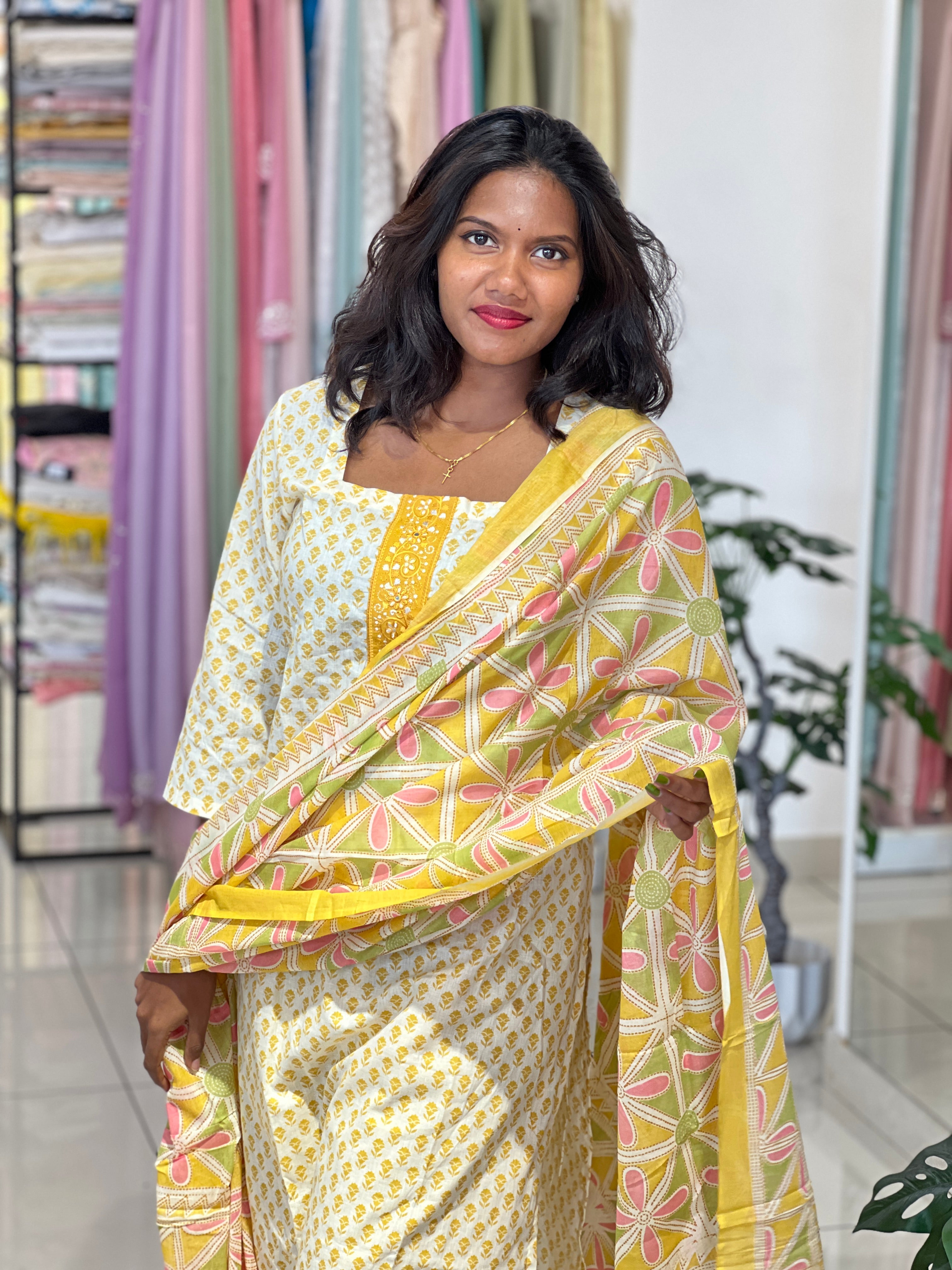 Printed Cotton Kurta Set | IHP115