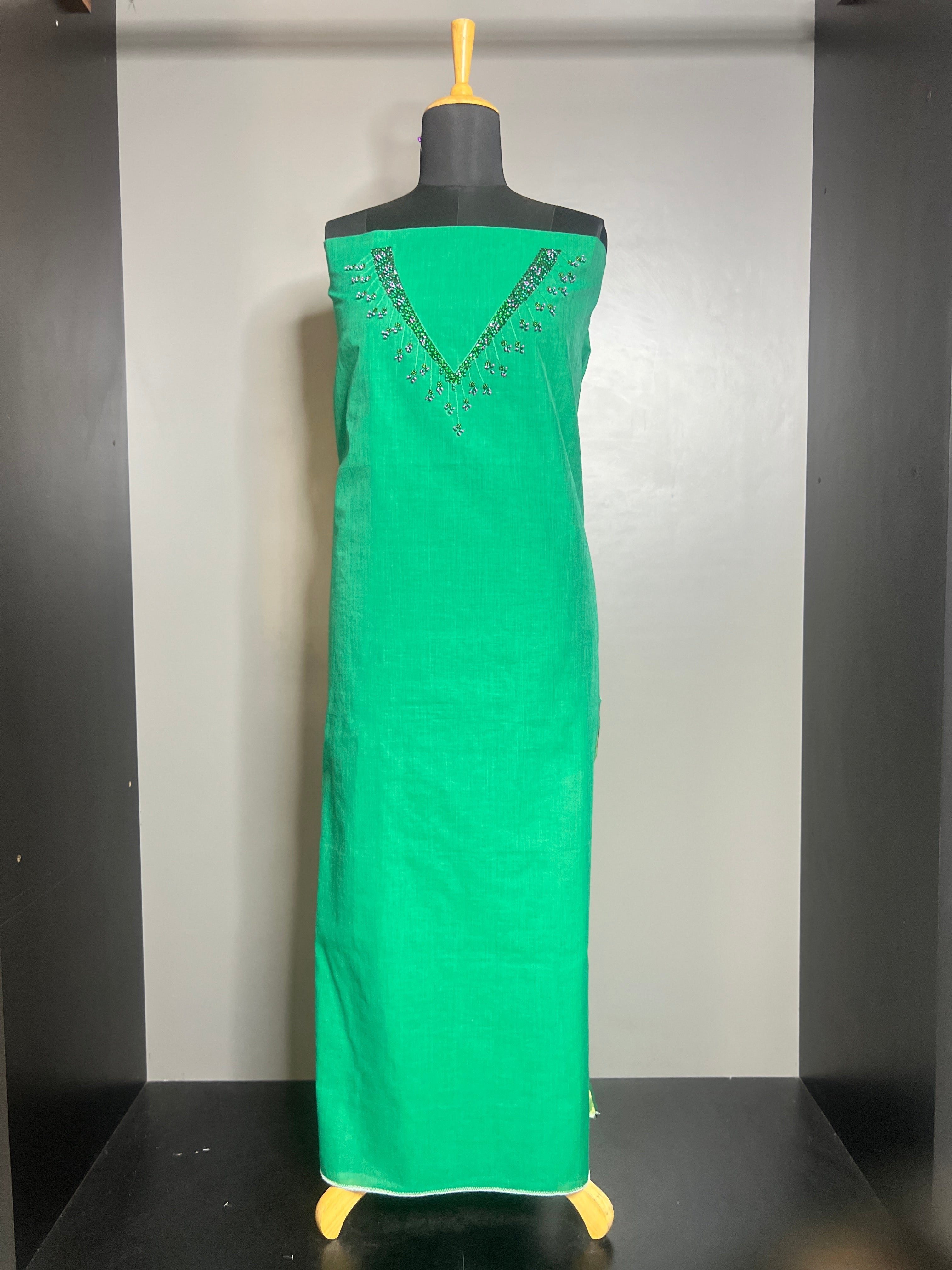Embroidered Cotton Kurta Material | DN155