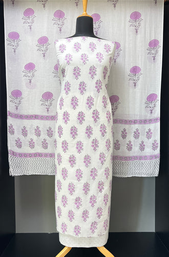 Block Printed Cotton Salwar Set | JKL567