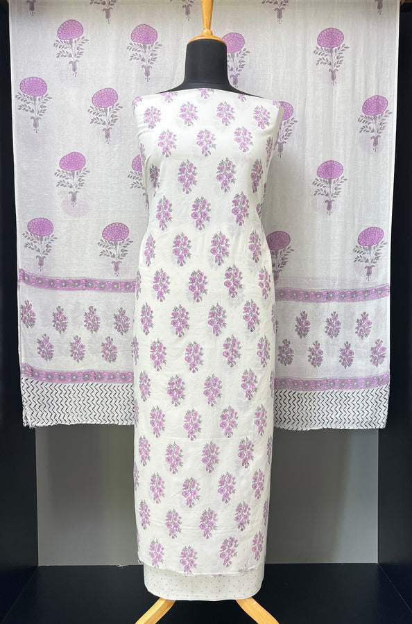 Block Printed Cotton Salwar Set | JKL567