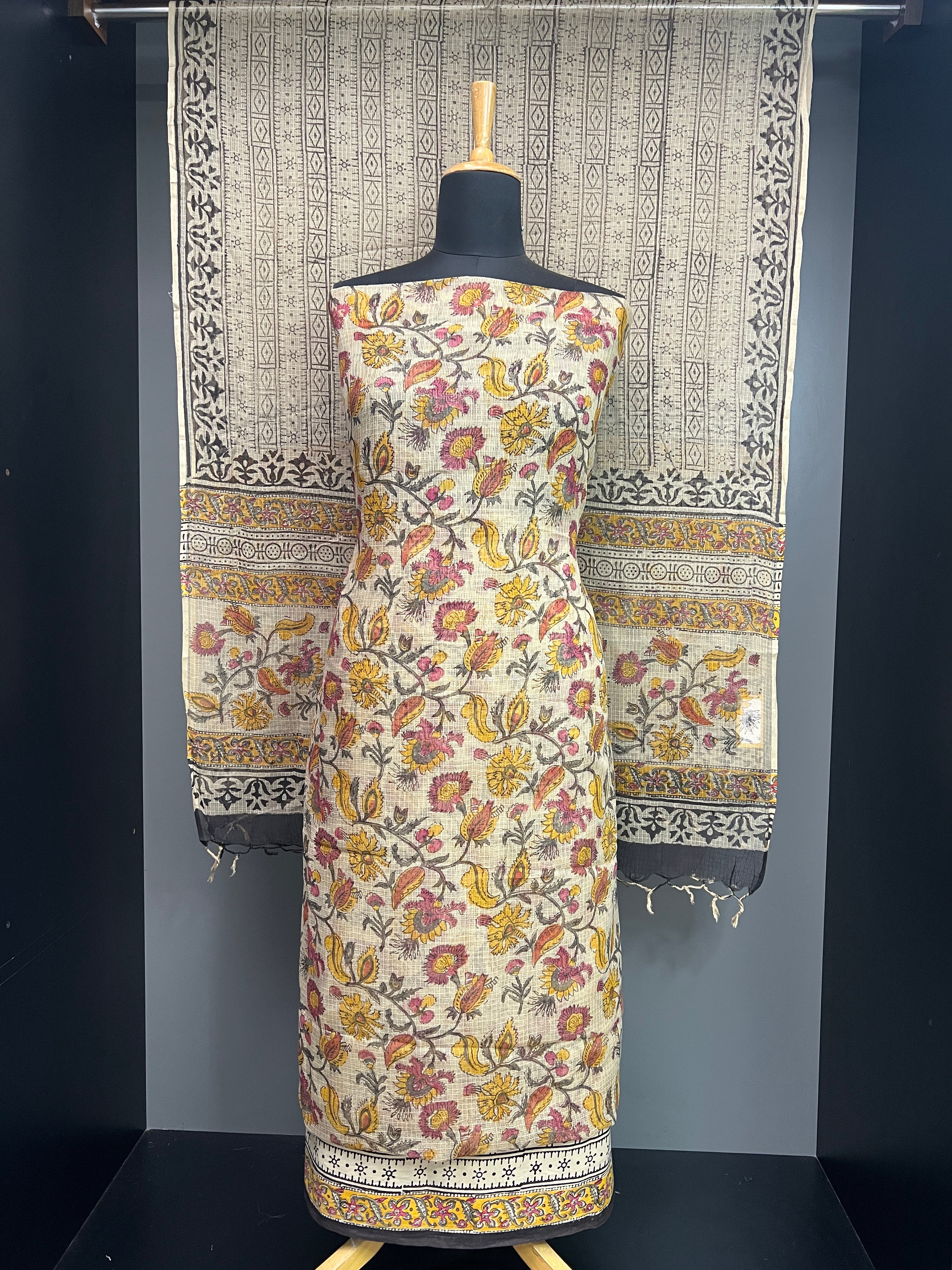 Hand Block Printed Kota Salwar Set | JKL572