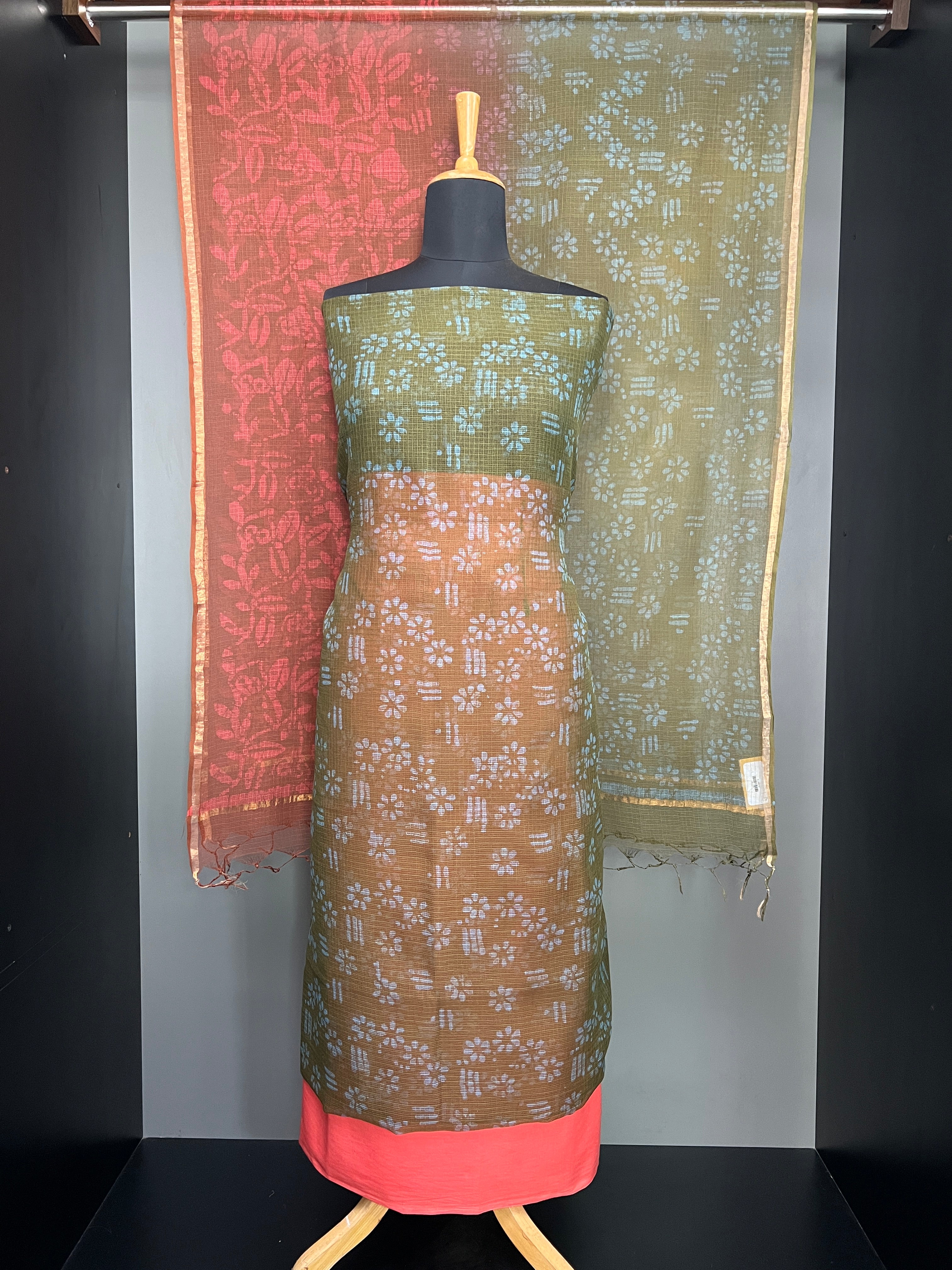 Print Detailed Kota Salwar Set | JKL577