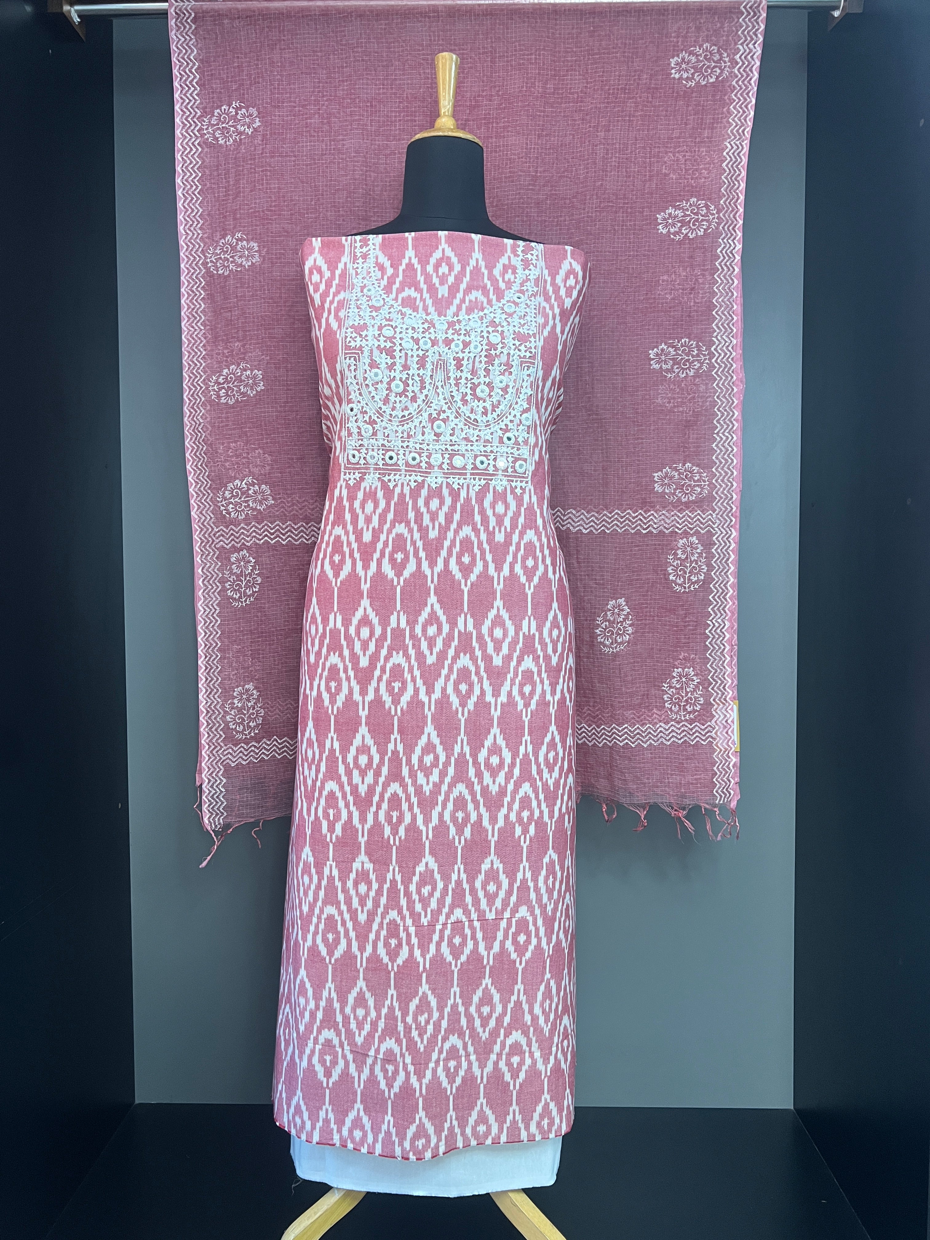 Kutch Work Patterned Cotton Salwar Set | JSC582