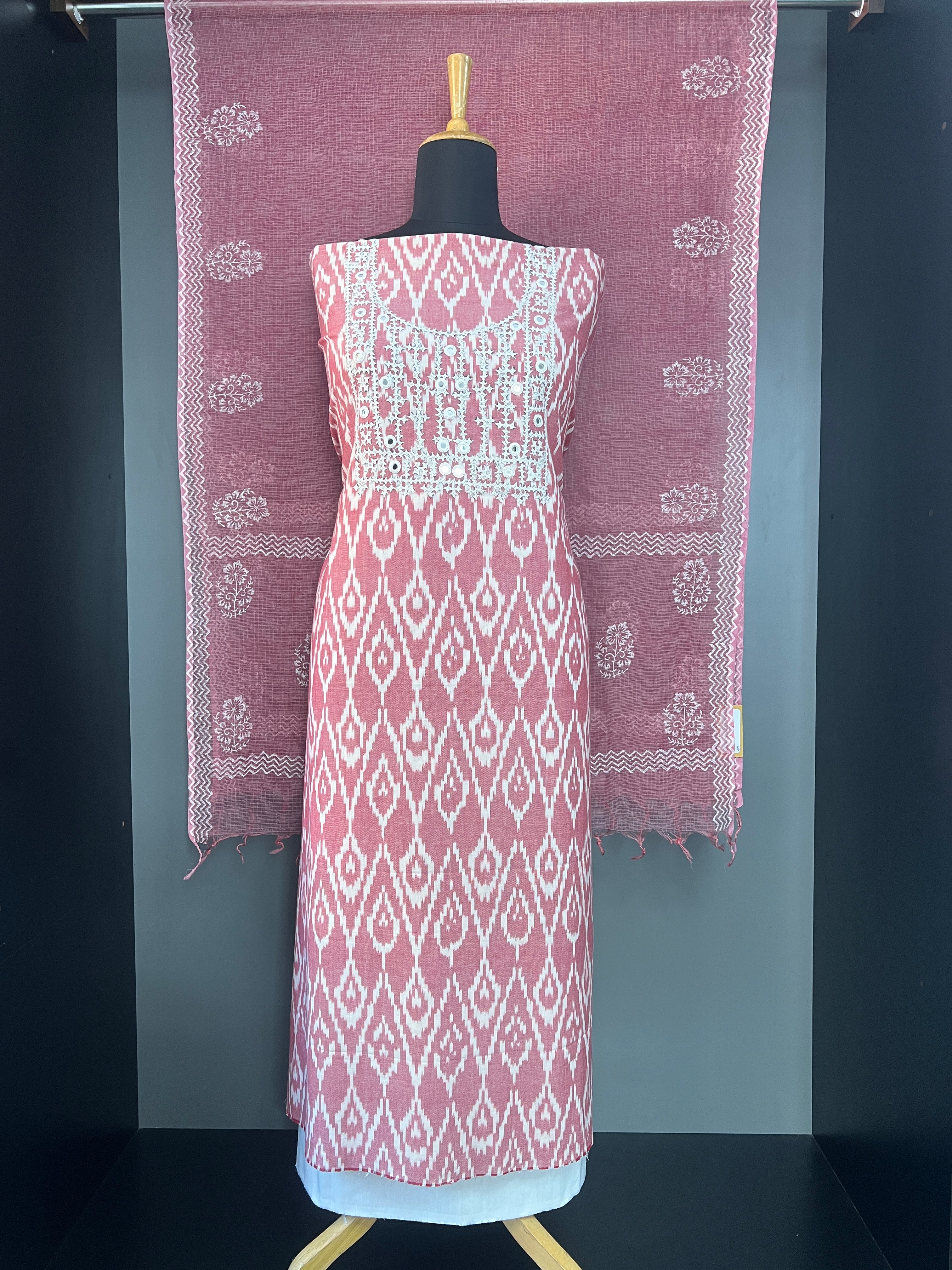 Kutch Work Patterned Cotton Salwar Set | JSC583