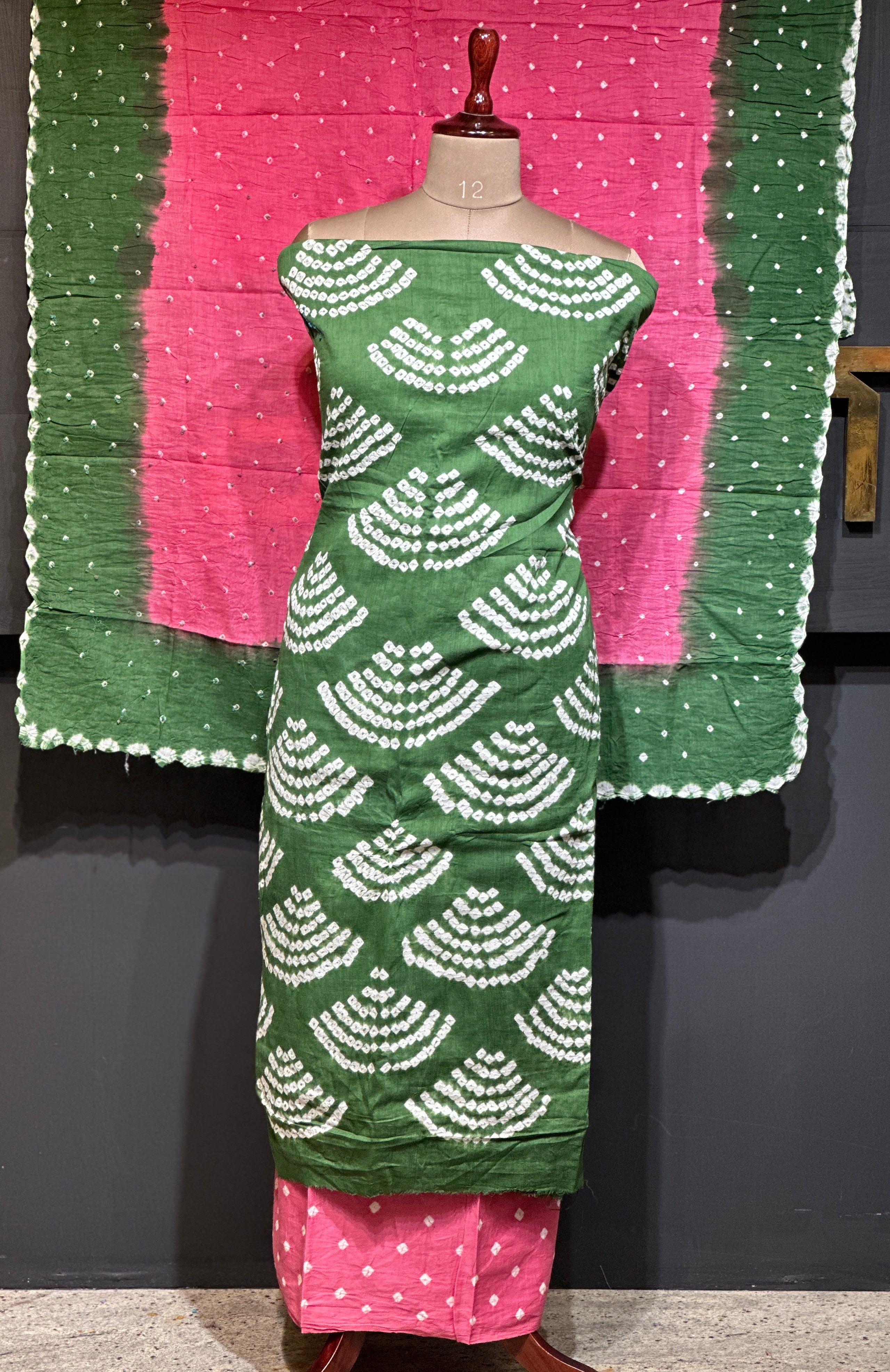 Bandhini Print Patterned Cotton Salwar Set | JT190