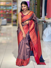 Traditional Zari Woven Brocade Patterned Semi Silk Saree | KAC152