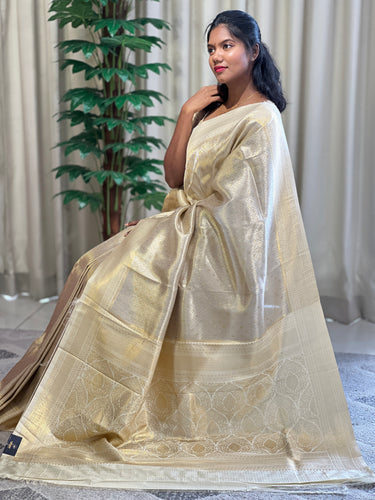 Traditional Zari Woven Brocade Patterned Semi Silk Saree | KAC164