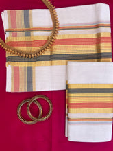 Golden Kasavu Kerala Cotton Set Mundu | KL173