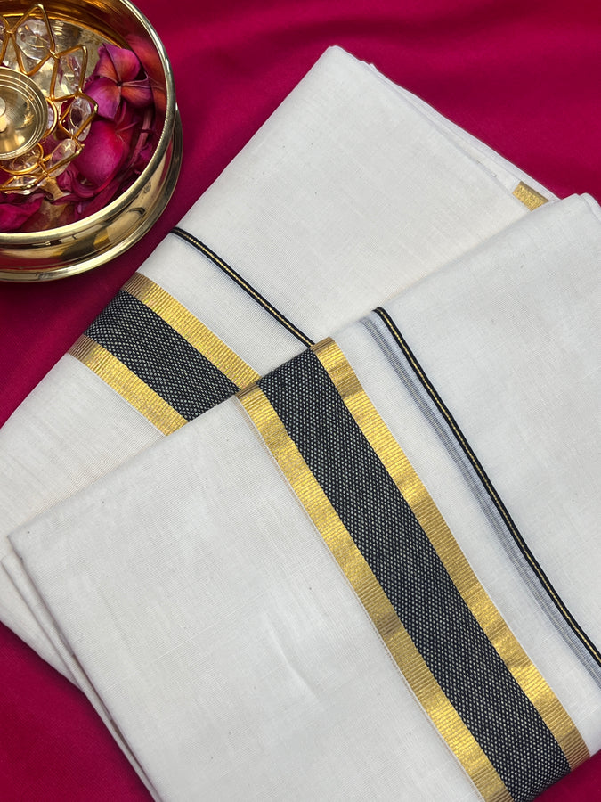 Jacquard Weaving Patterns Balaramapuram Handloom Set & Mundu (single set) | KL235